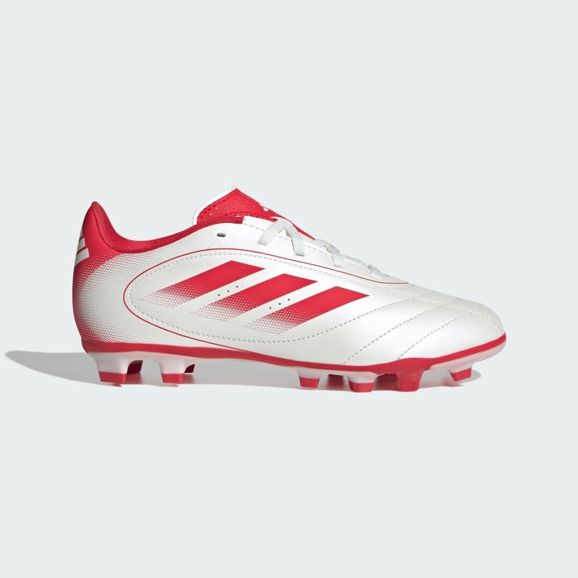 Adidas Kid's Goletto Ix Fg/Mg White/Ruby Football Boots