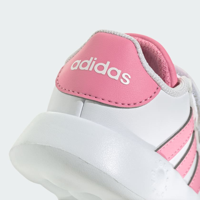 Adidas Kid's Grand Court 2.0 White/Pink Sneaker Shoes