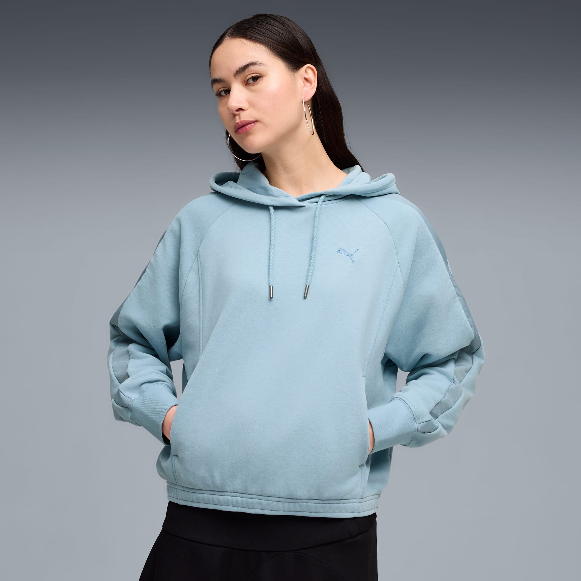 Puma Women's Her Oversized Seafoam Hoodie