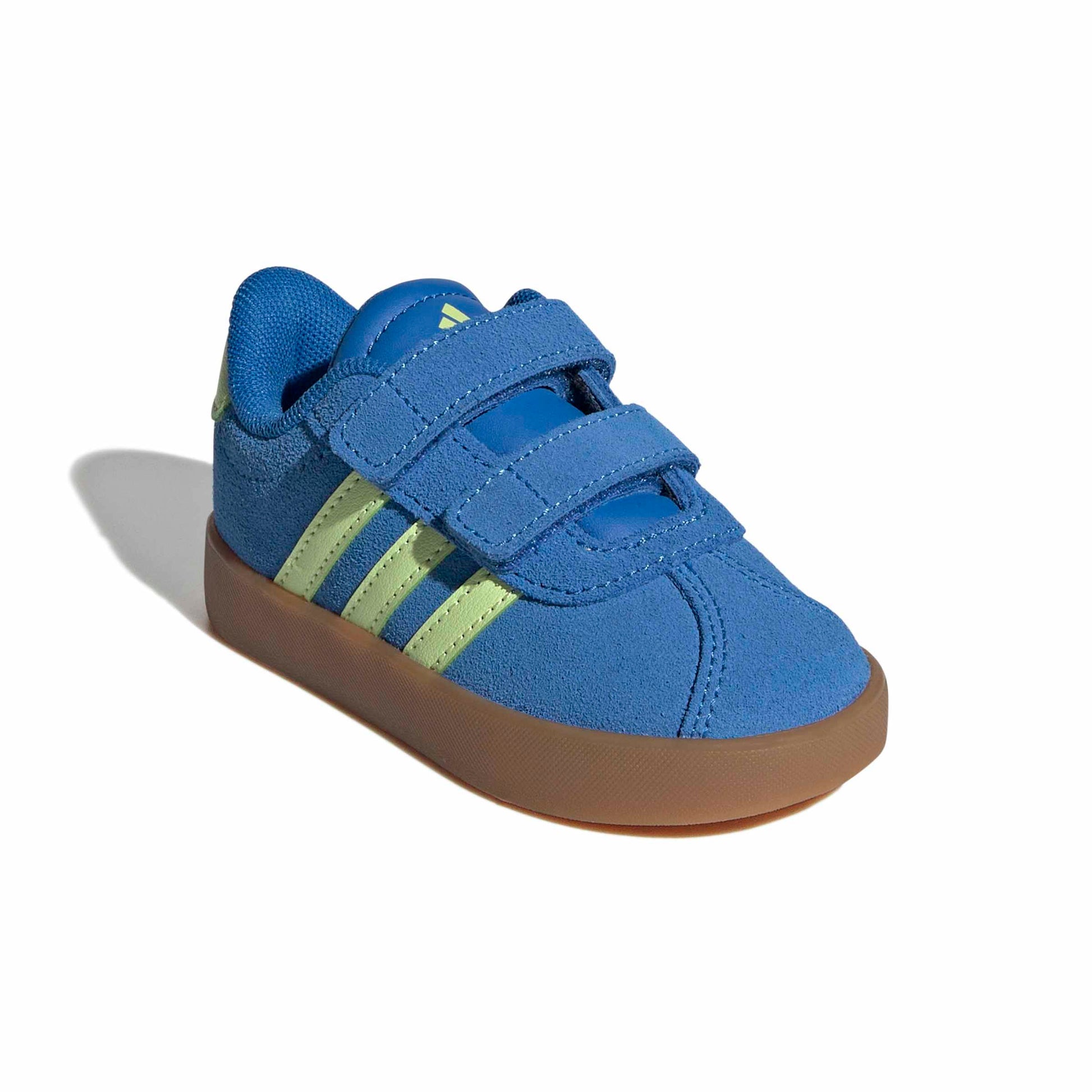 Adidas Kid's Vl Court 3.0 Royal/Lime Sneaker Shoes