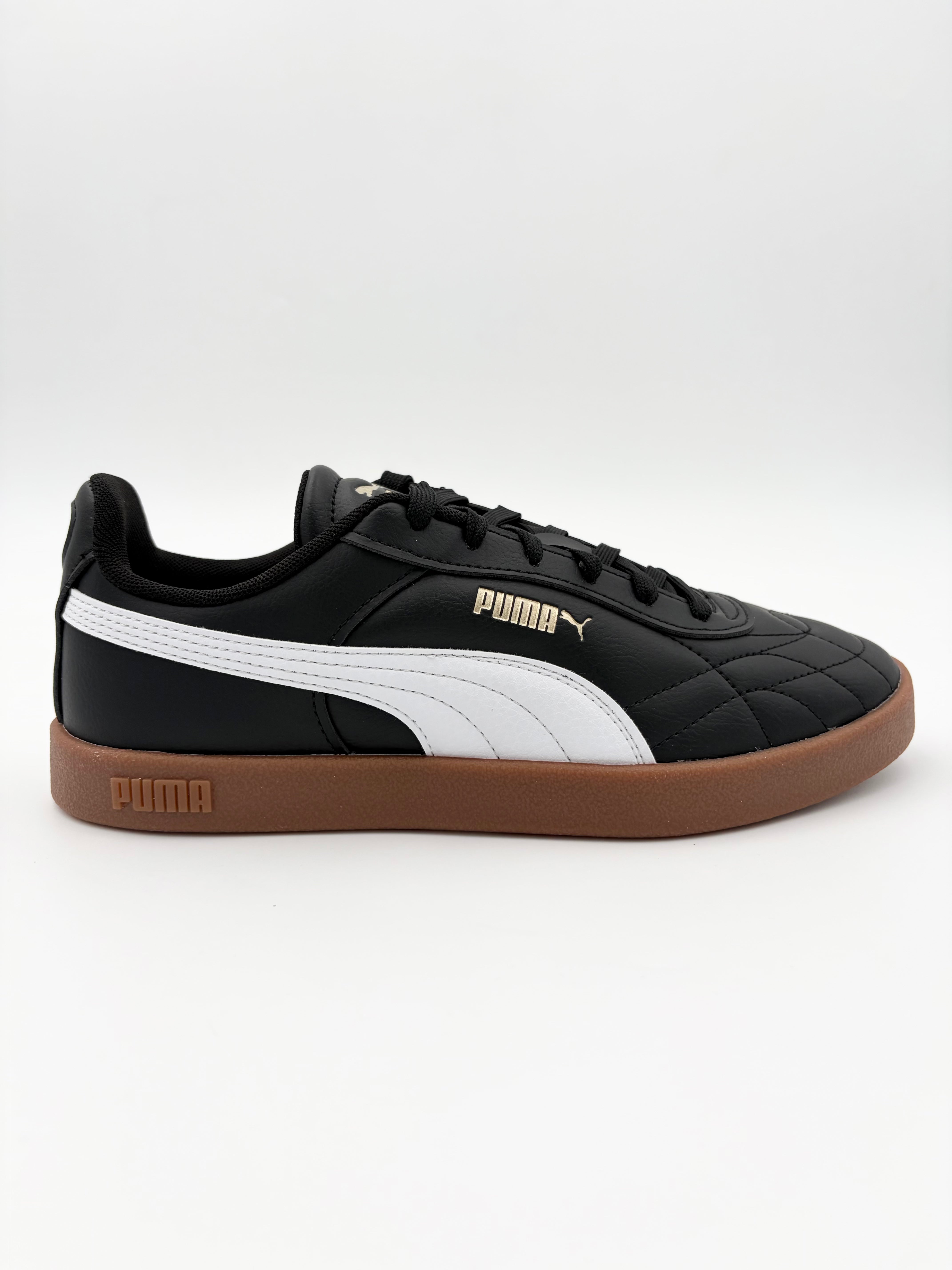 Puma Kid's Club Ii Indoor Black/White Sneaker Shoes