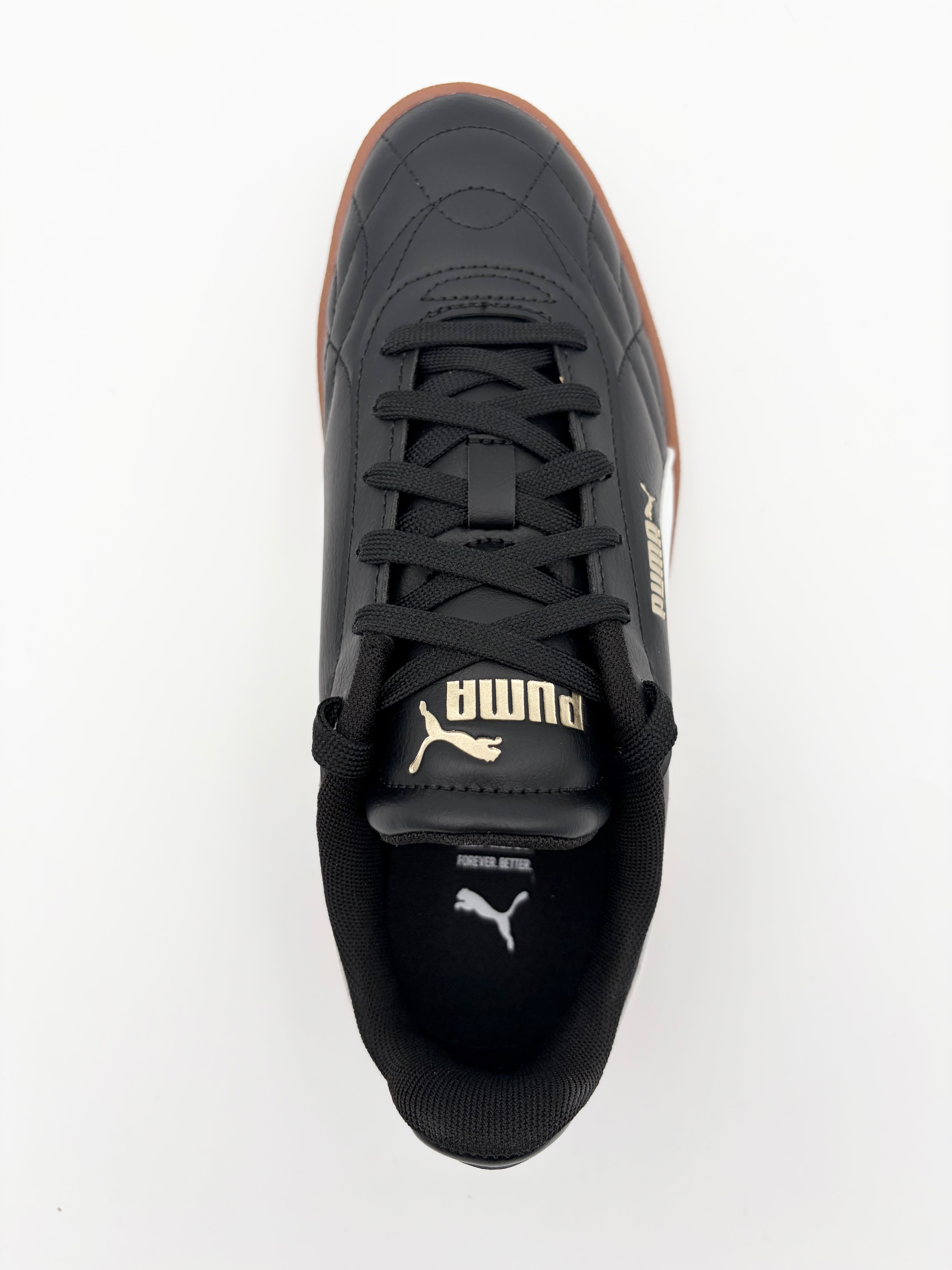 Puma Kid's Club Ii Indoor Black/White Sneaker Shoes