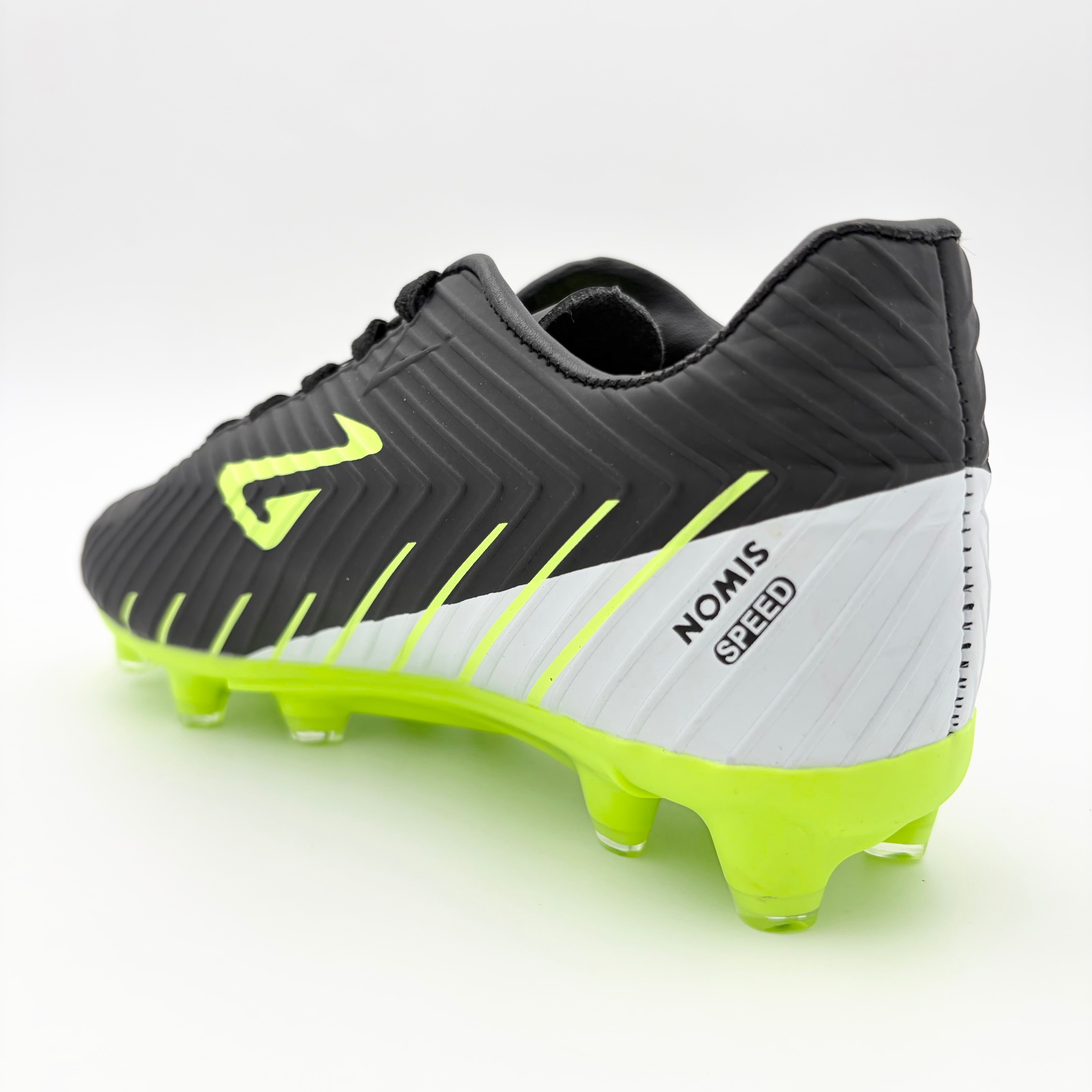 Nomis Kid's Speed Fg Black/Lime Football Boots