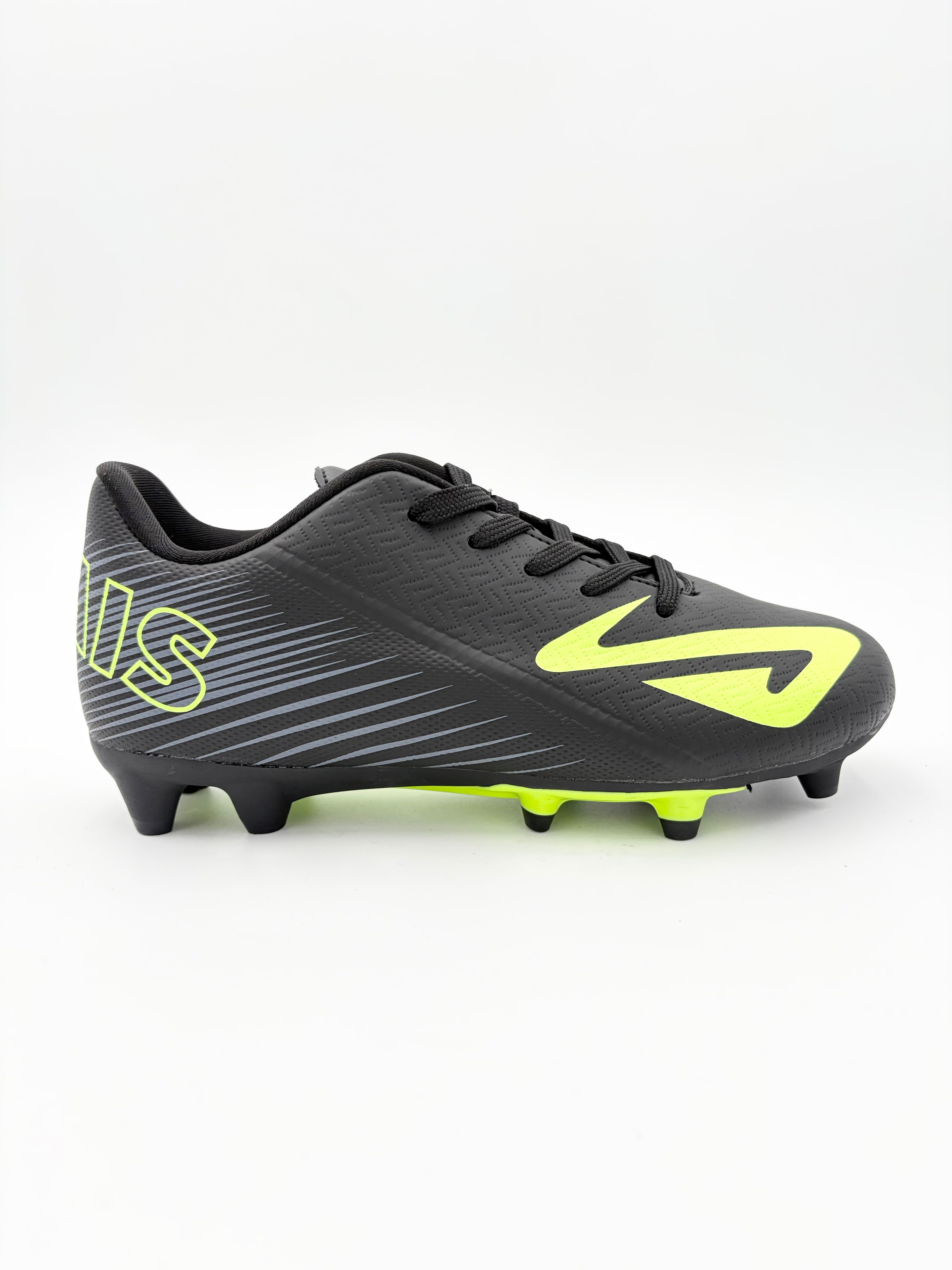 Nomis Kid's Ultimate Fg Black/Lime Football Boots