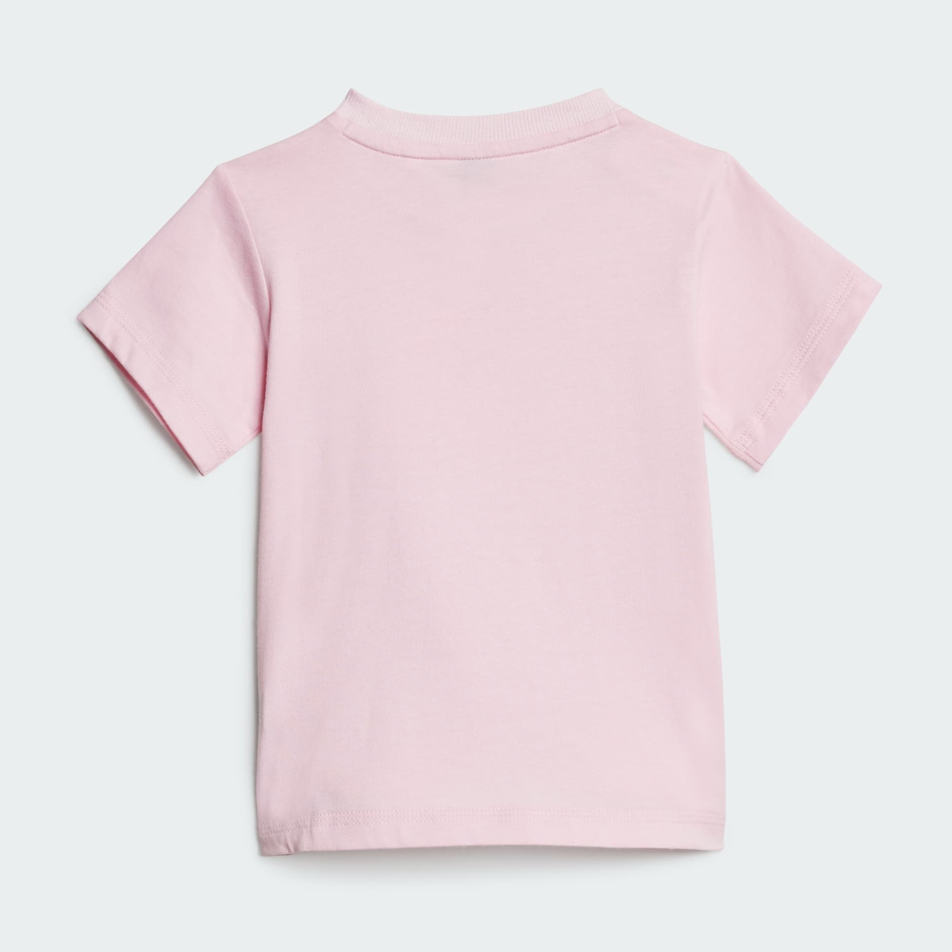 Adidas Kid's Big Logo Pink Tee Set