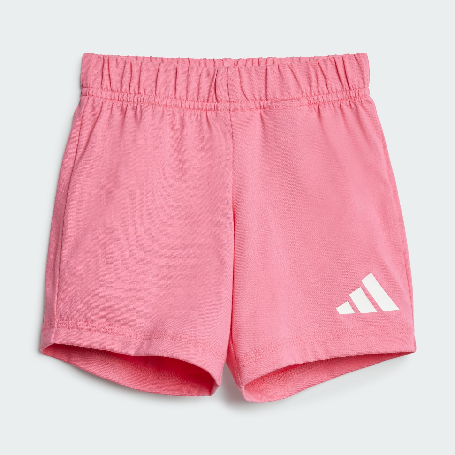 Adidas Kid's Big Logo Pink Tee Set