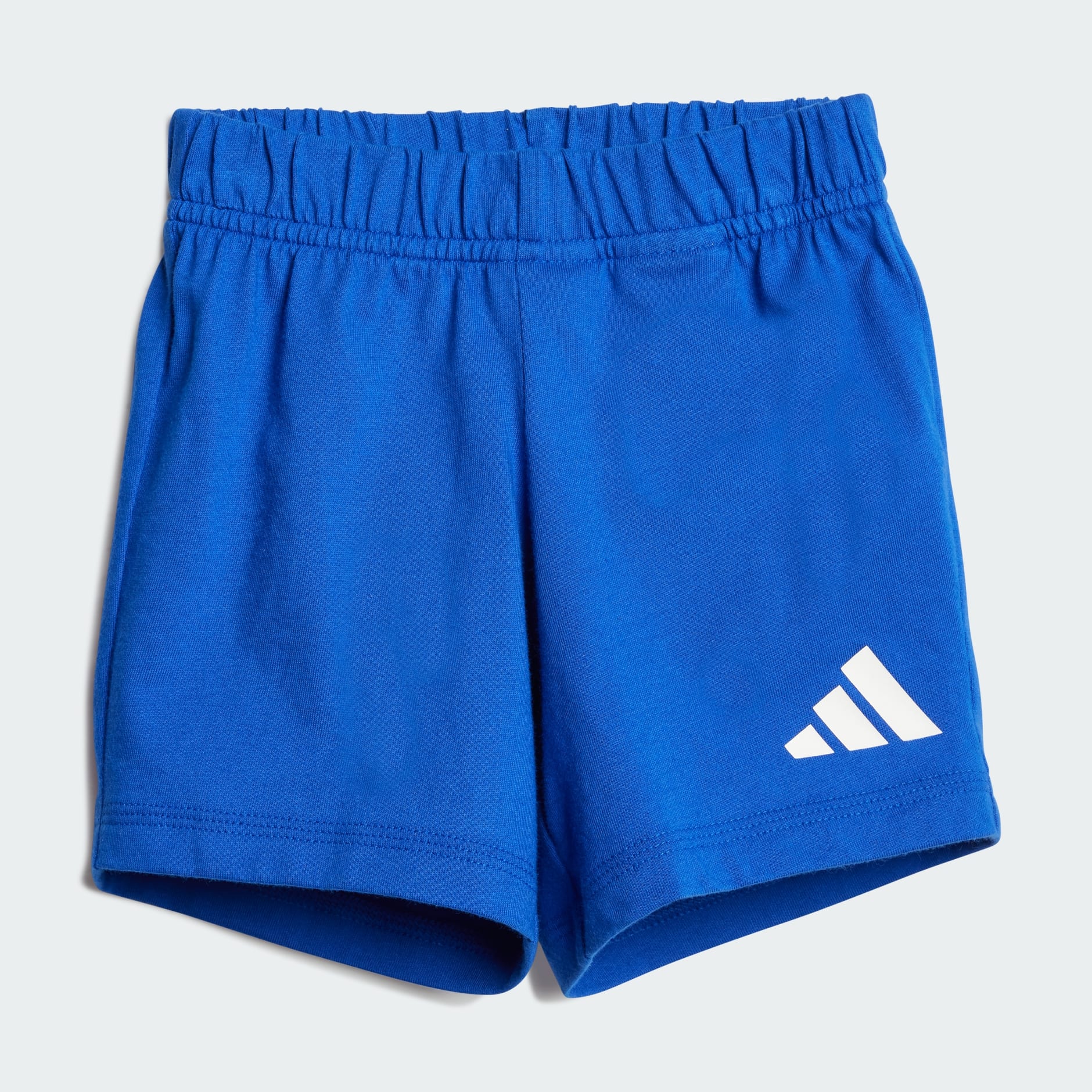 Adidas Kid's Big Logo Blue Tee Set