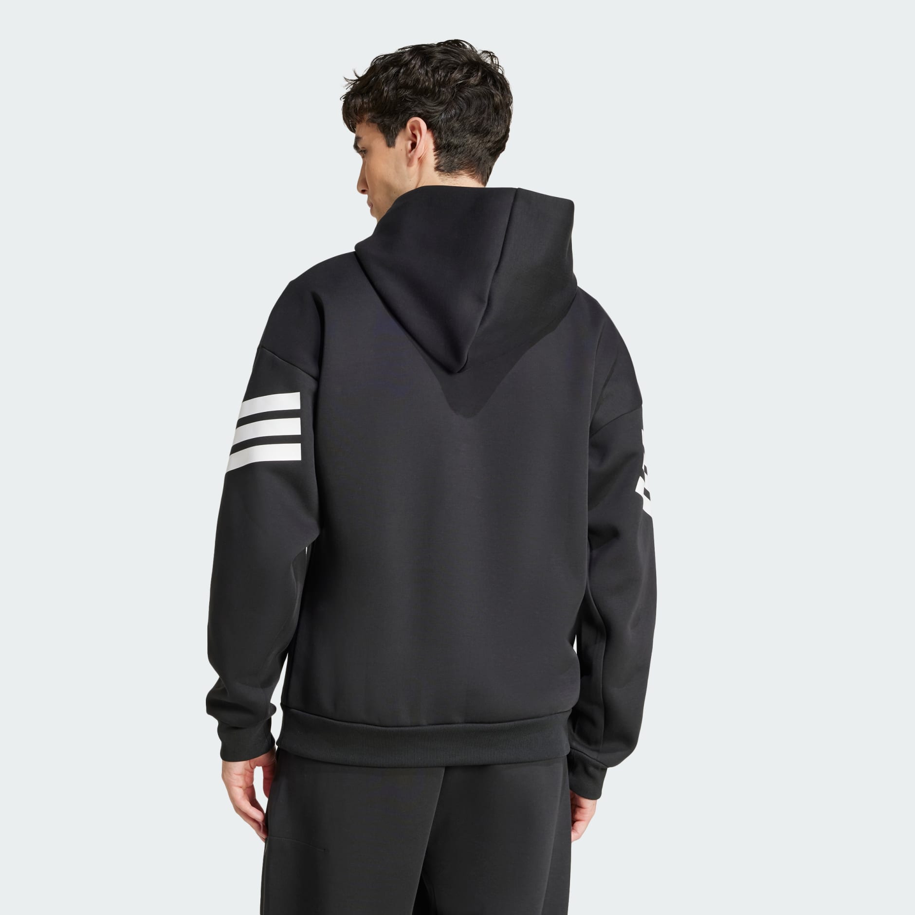 Adidas Men's Future Icons 3-Stripes Black Hoodie