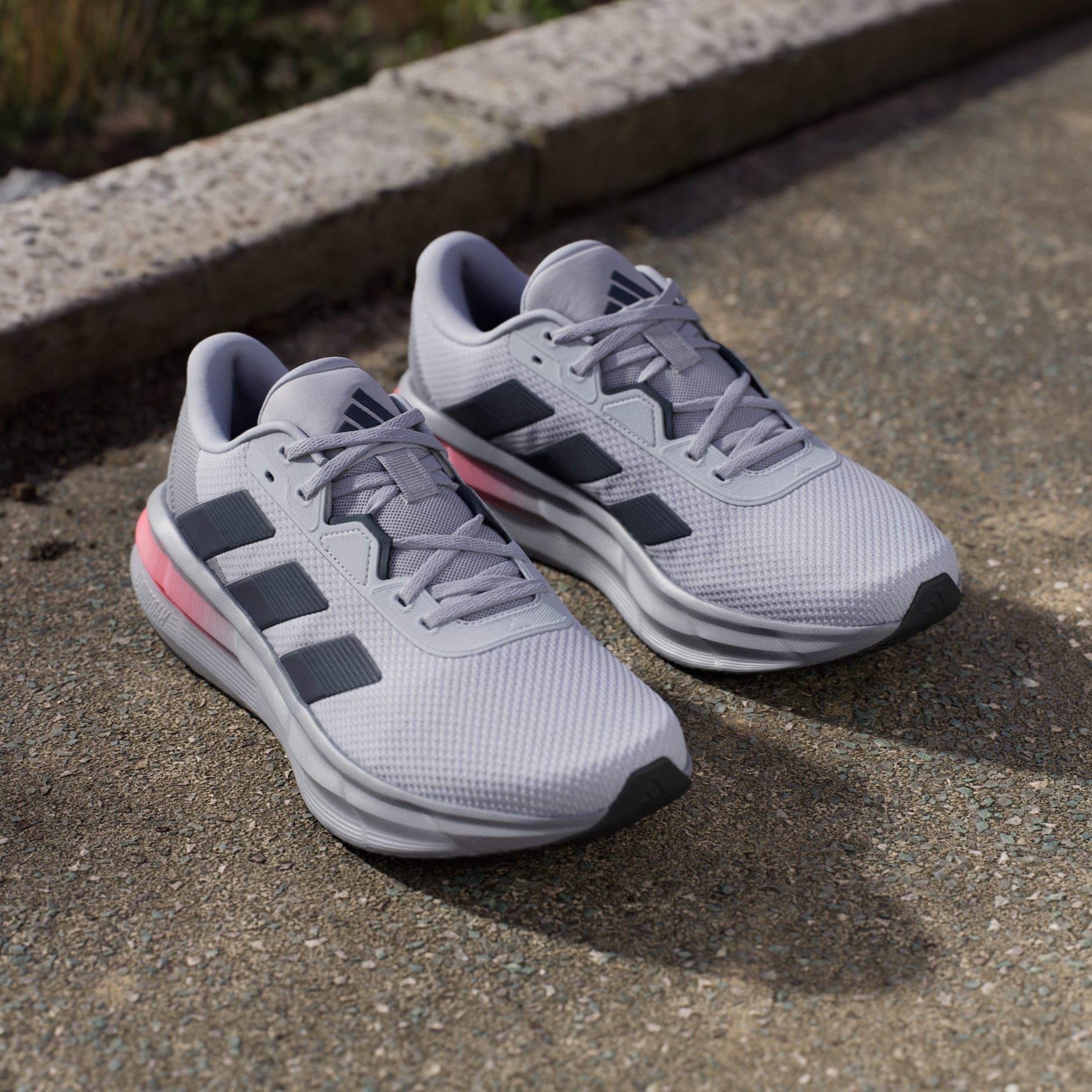 Adidas Men's Galaxy 7 Grey/Red Running Shoes