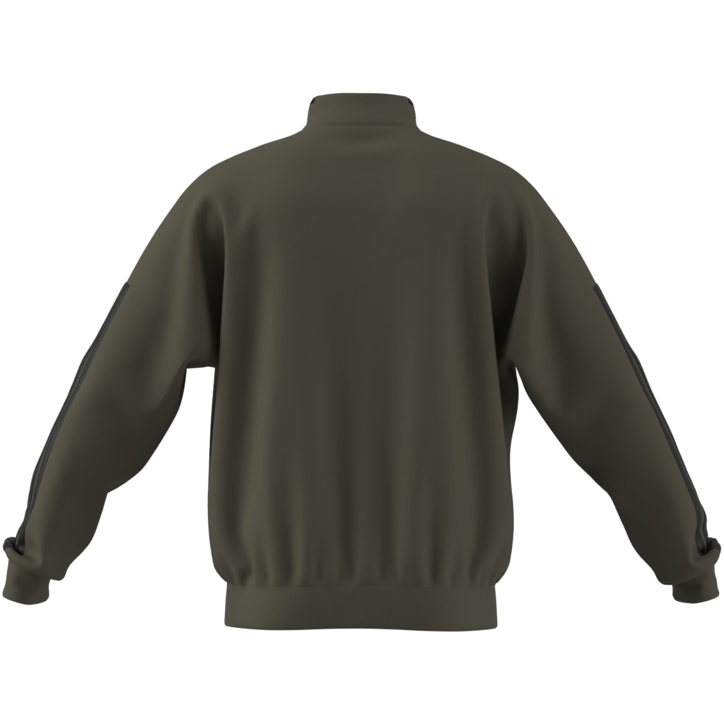 ADIDAS MEN'S HOUSE OF TIRO FLEECE OLIVE QUARTER ZIP