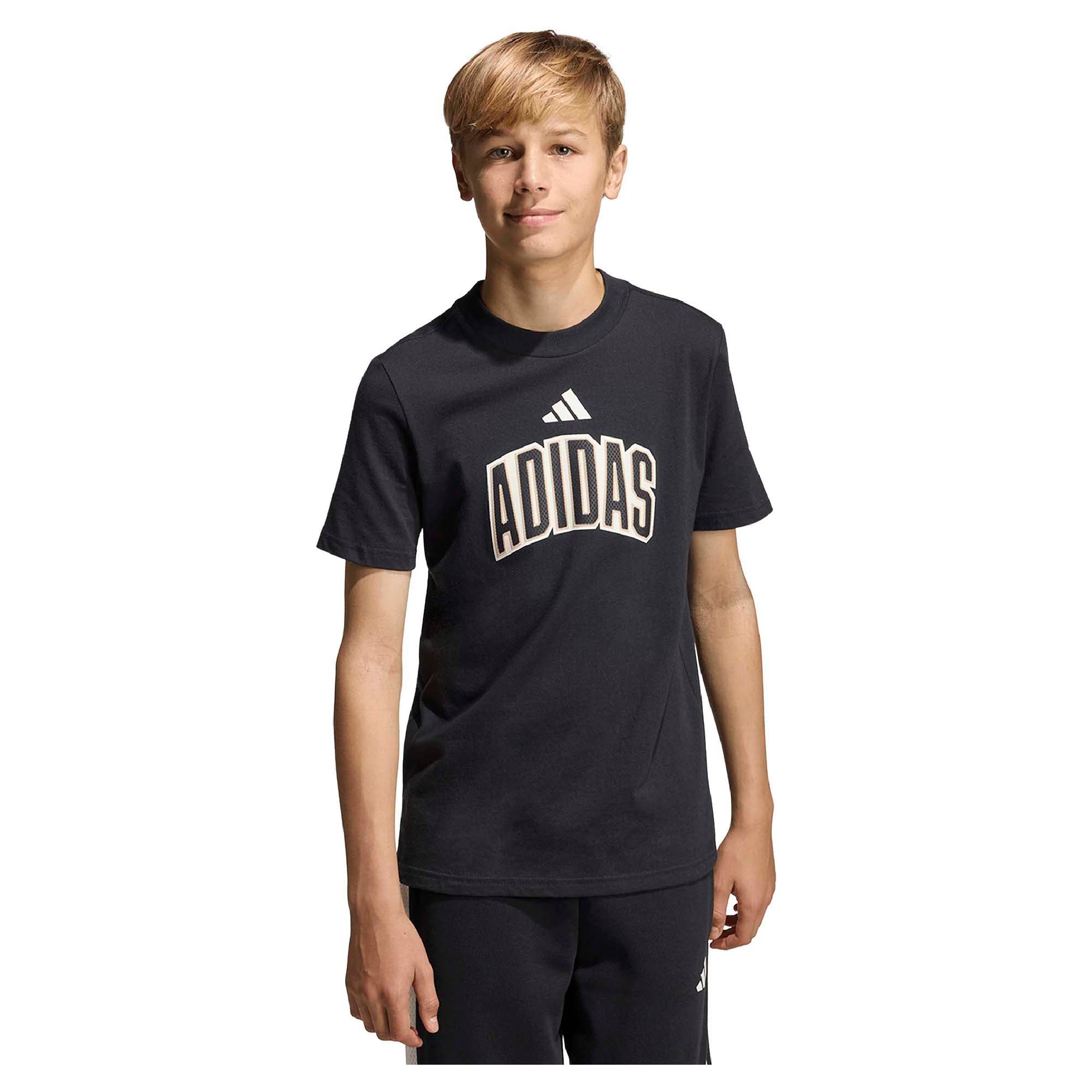 Adidas Kid's Stadium Graphic Black Tee