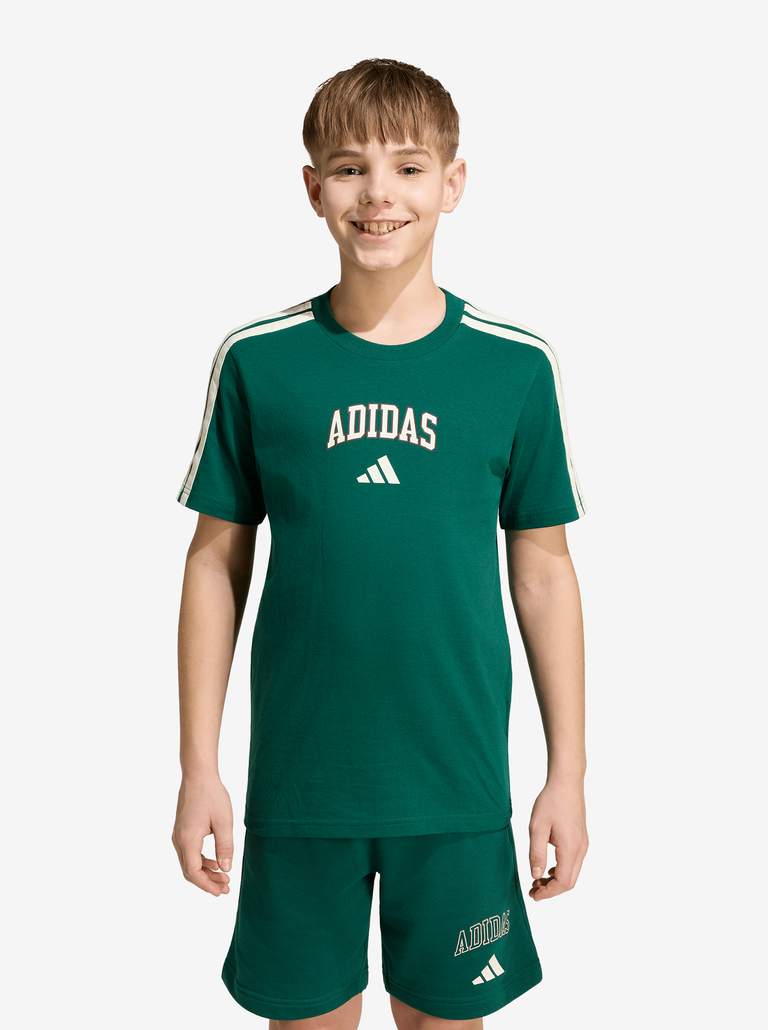 ADIDAS KID'S COLLEGIATE GREEN TEE