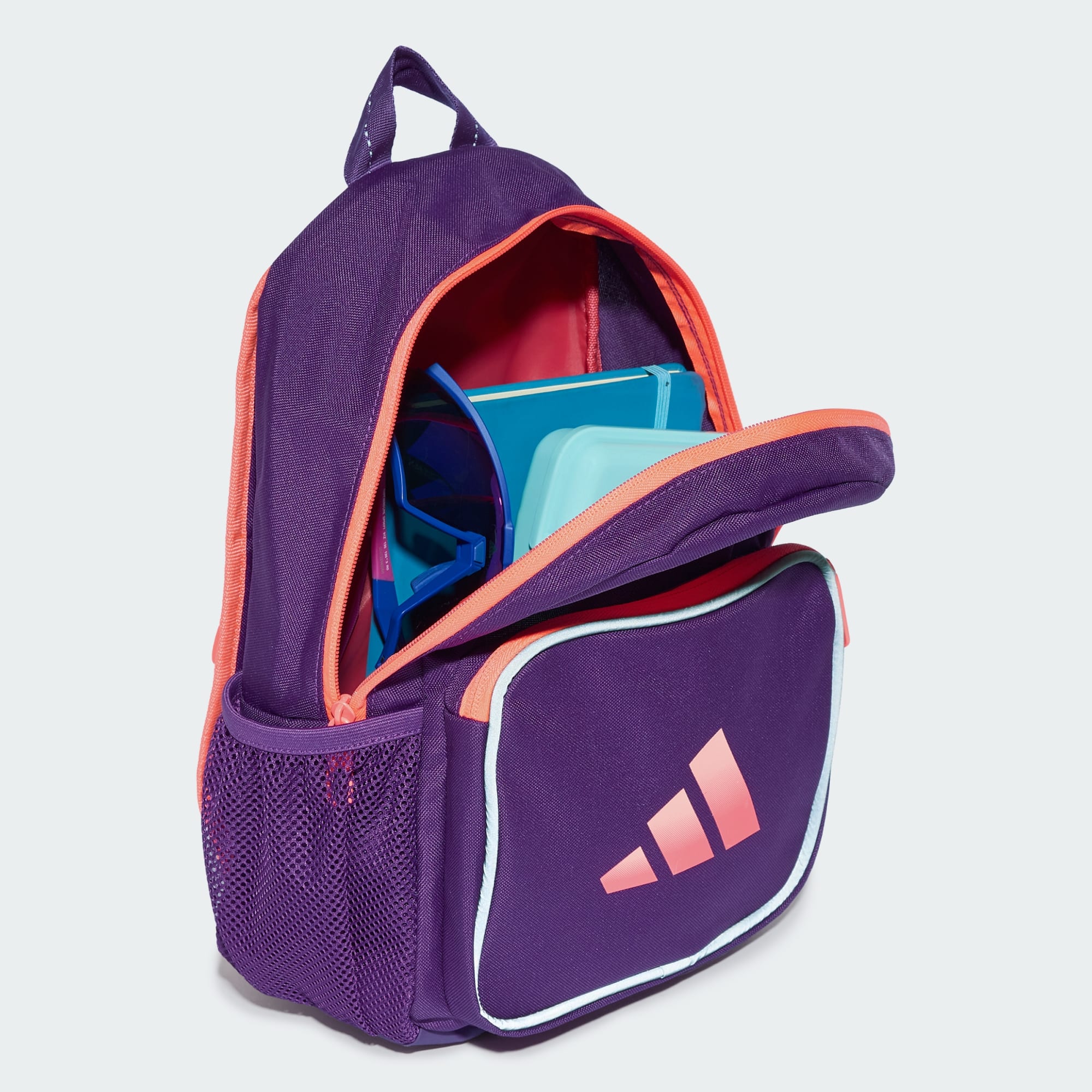 ADIDAS LITTLE KIDS NEON PURPLE/PEACH BACKPACK