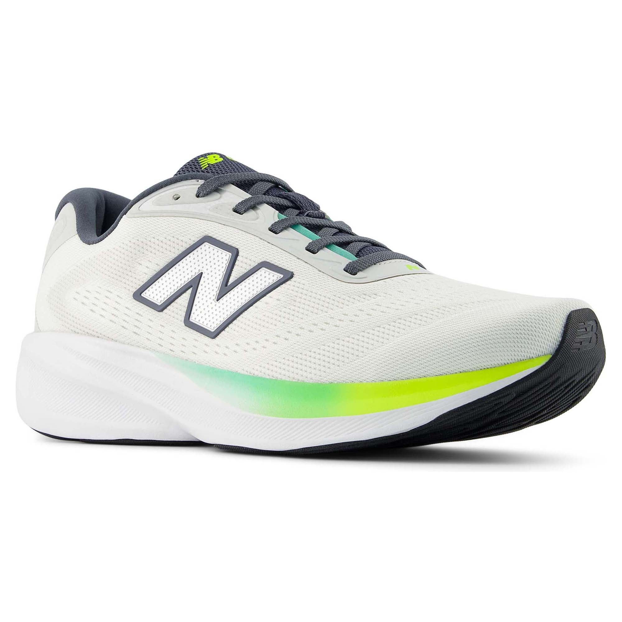 NEW BALANCE MEN'S FRESH FOAM 680V9 LIGHT GREY/LIME RUNNING SHOES (WIDTH 2E)