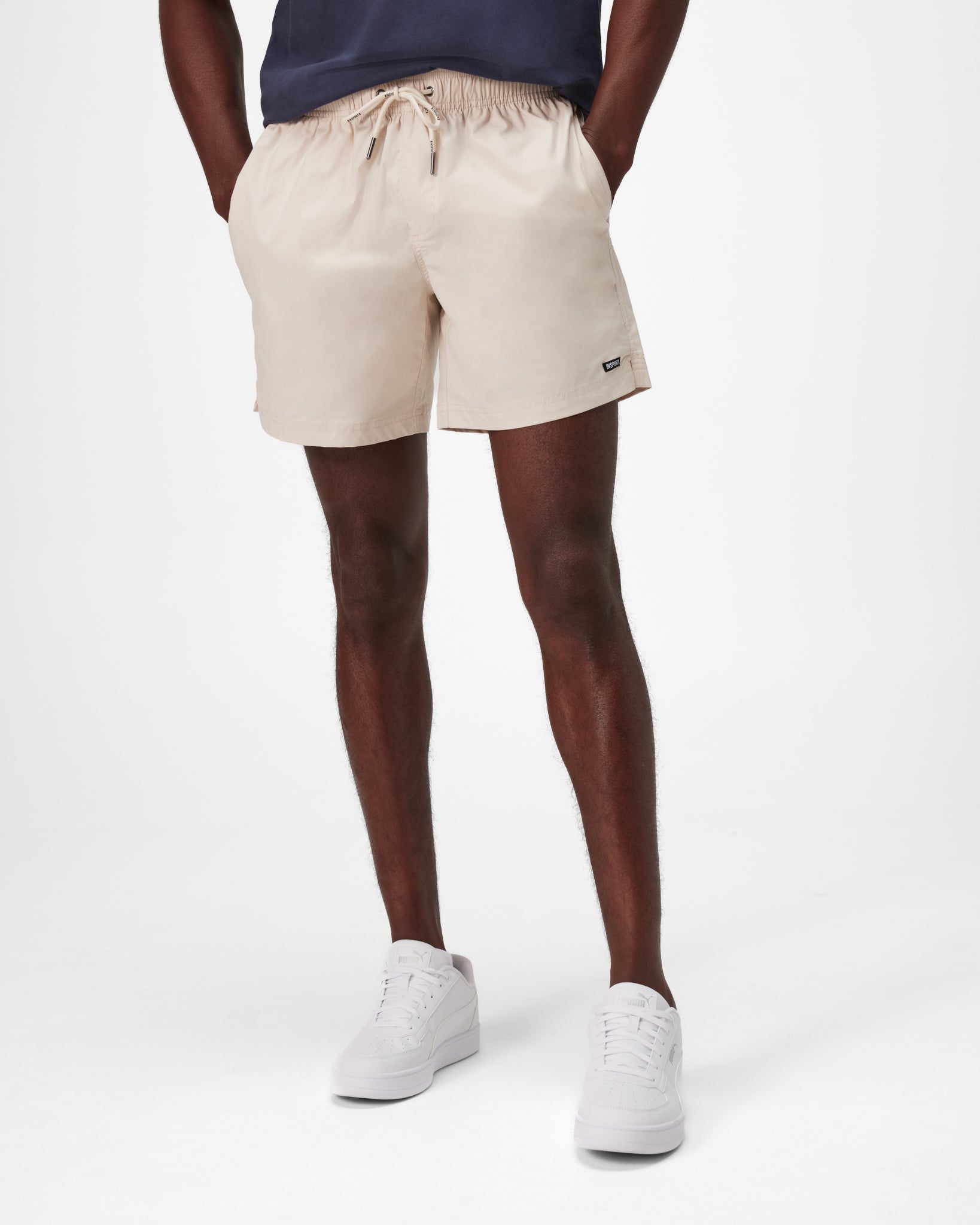 Insport Mens Bondi Gym Cream Shorts