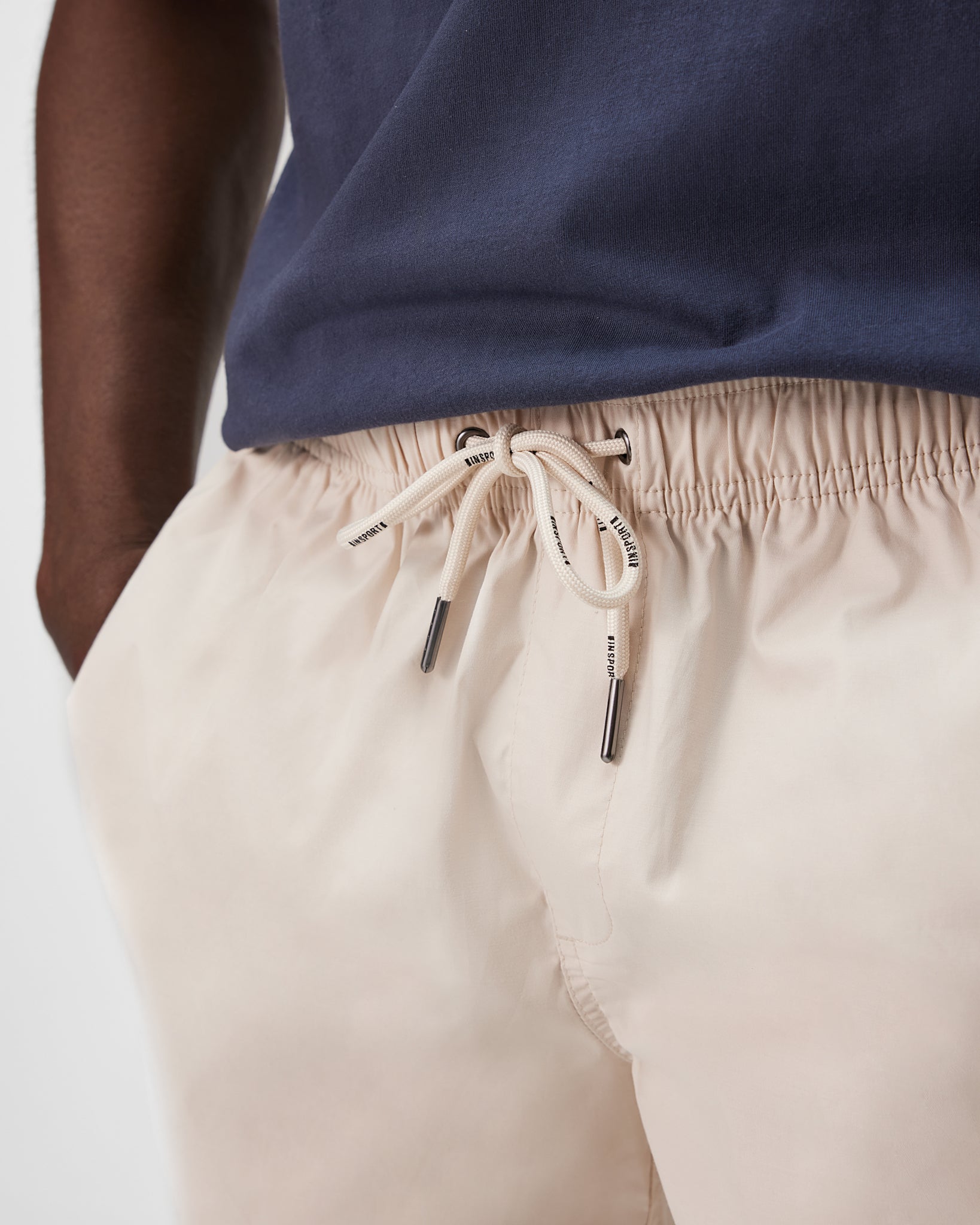 Insport Mens Bondi Gym Cream Shorts