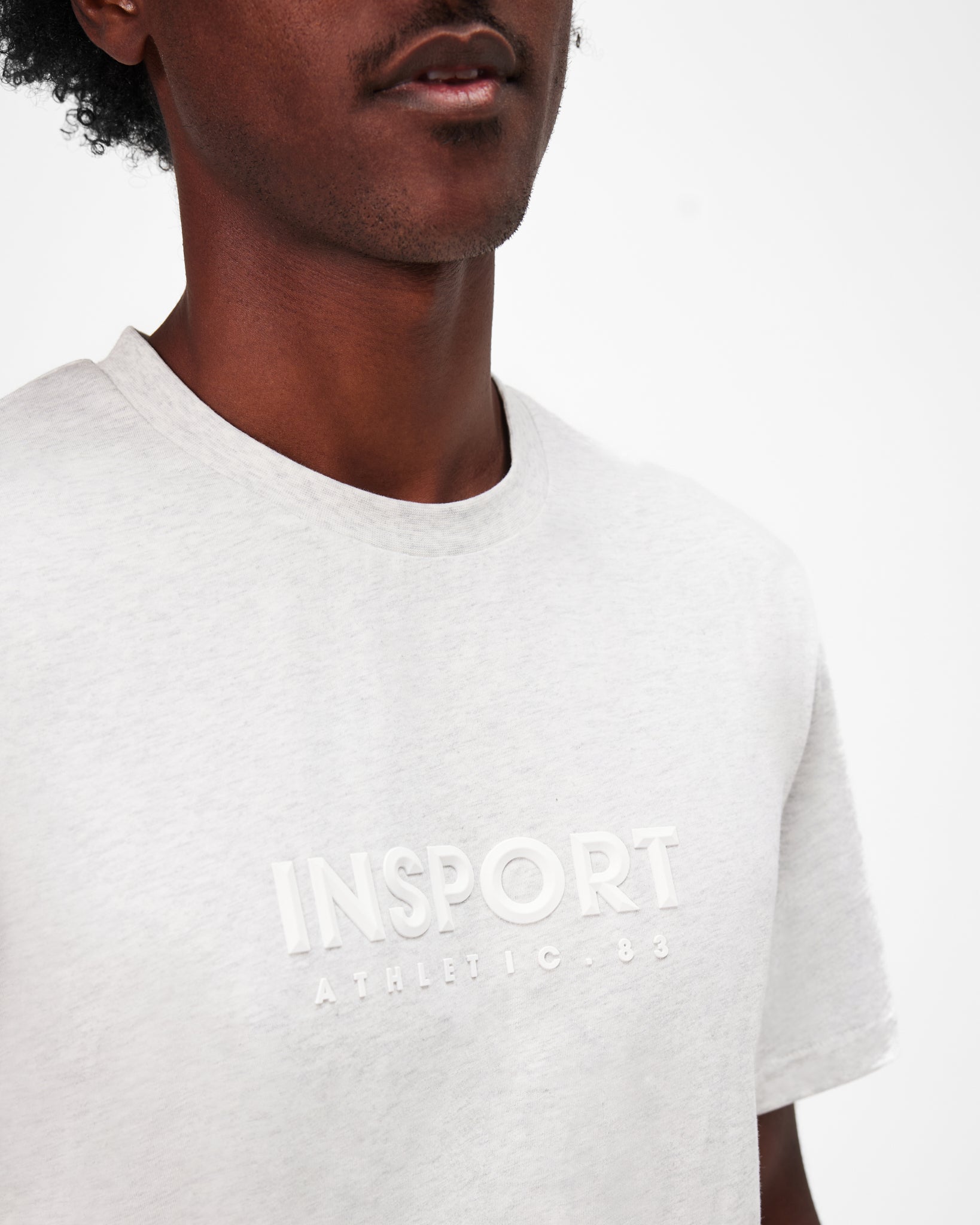 Insport Mens Marlo Tee Snow Marle