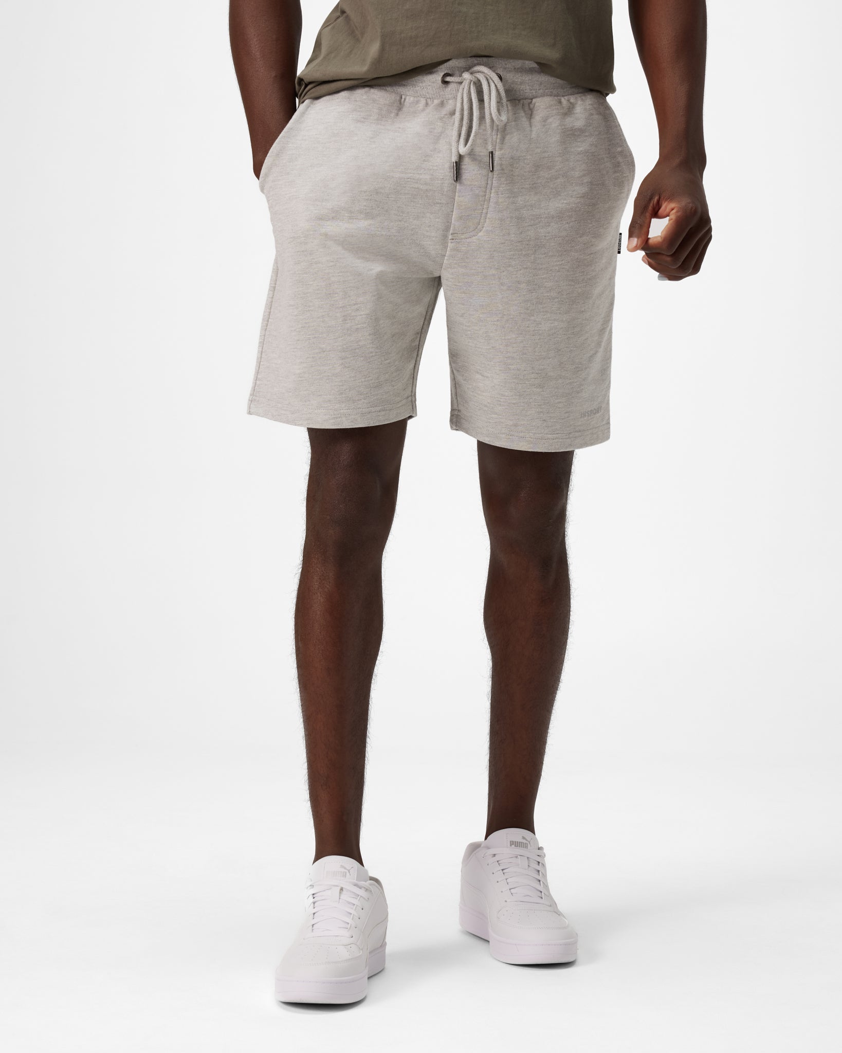 Insport Men's Atlanta Cotton Grey Shorts