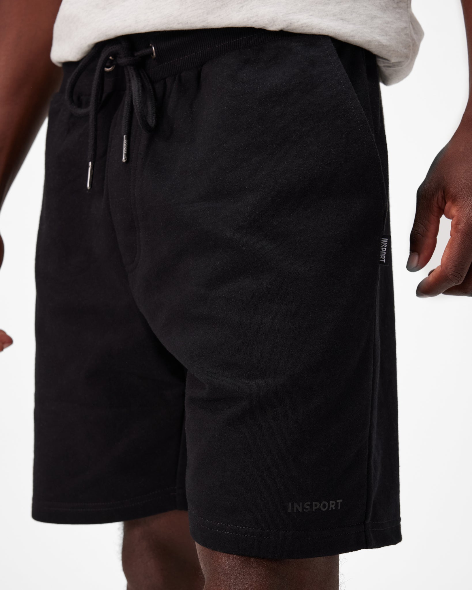 Insport Men's Atlanta Cotton Black Shorts