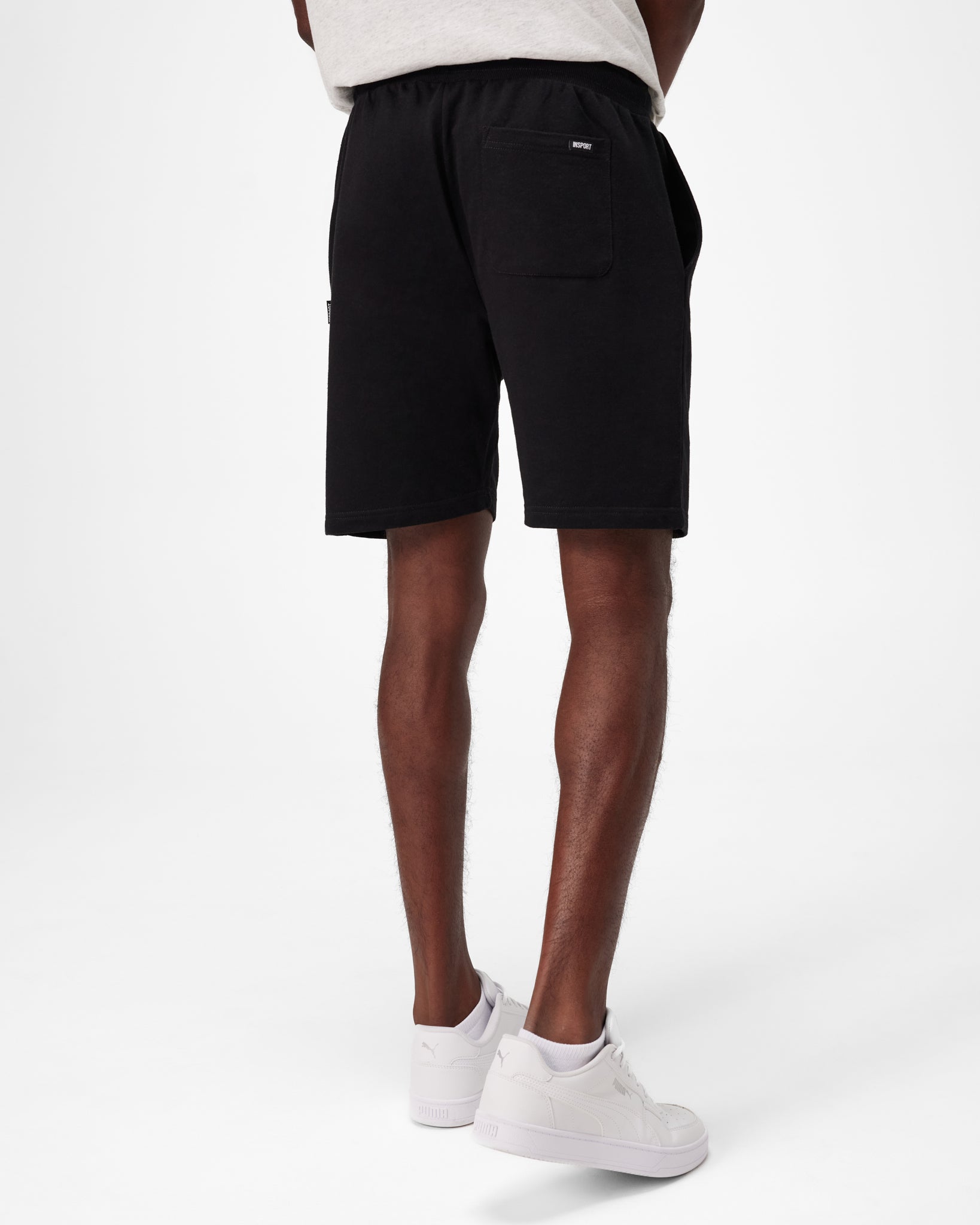 Insport Men's Atlanta Cotton Black Shorts