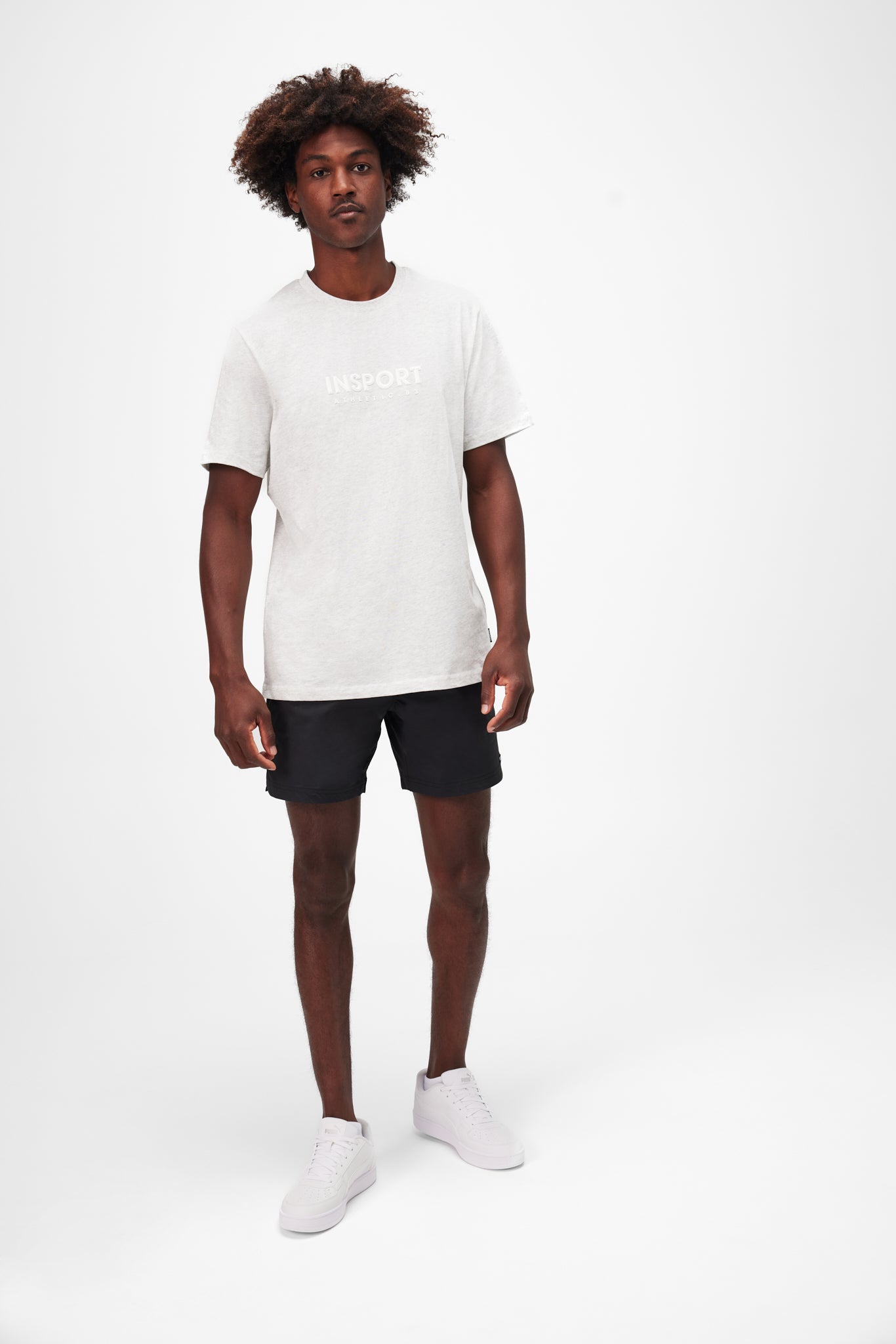 Insport Men's Bondi Gym Black Shorts