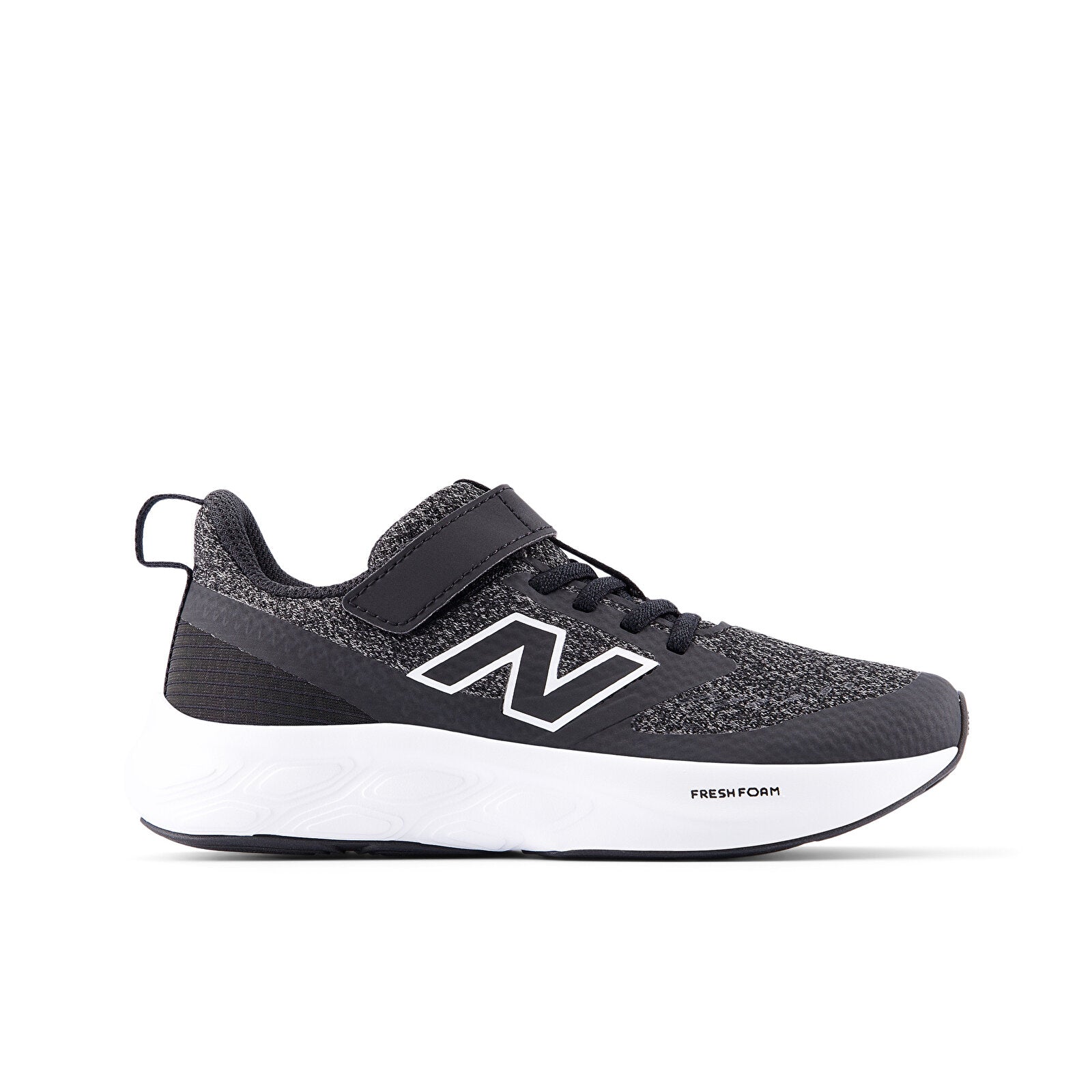 New Balance Kid's 625 Foam Top Strap Black/White Running Shoes