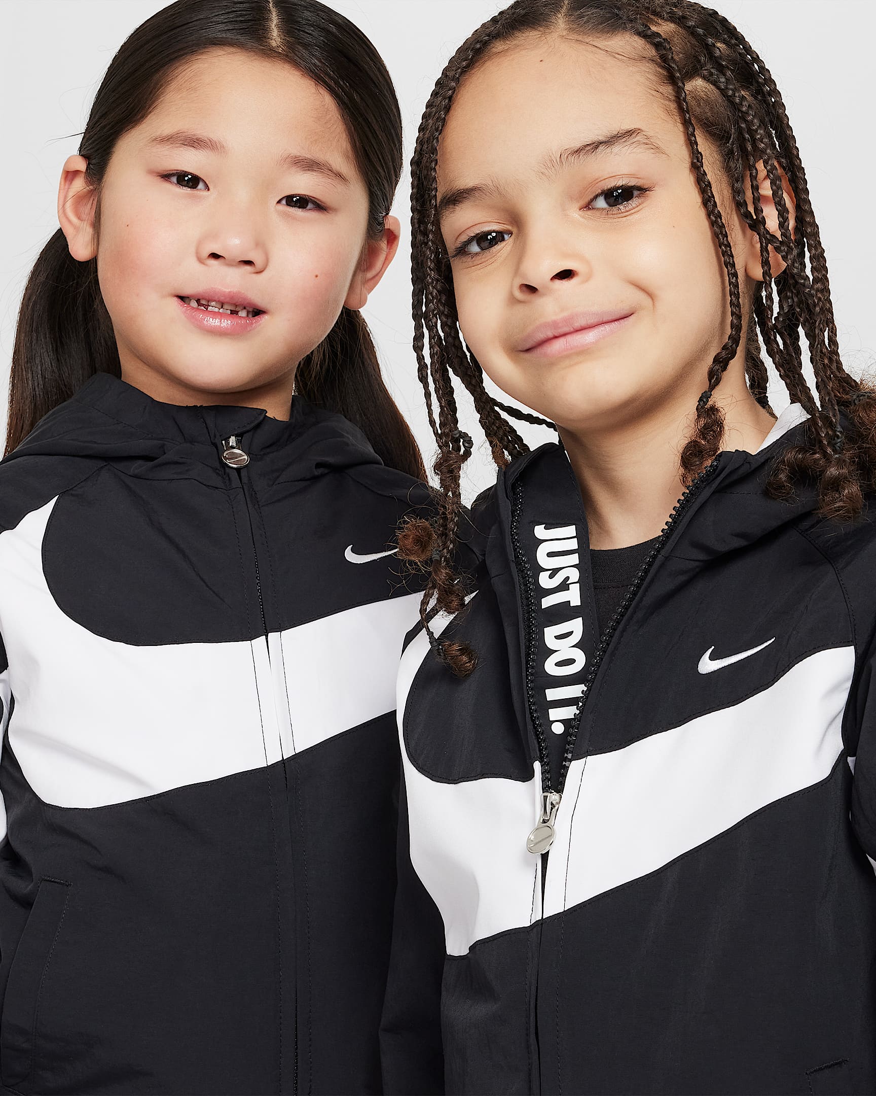 Nike Kid's Big Swoosh Black Jacket