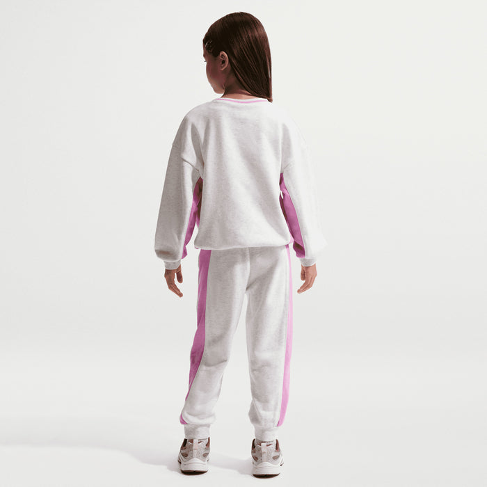 Nike Kid's French Terry Colourblock Crew Birch Tracksuit Set