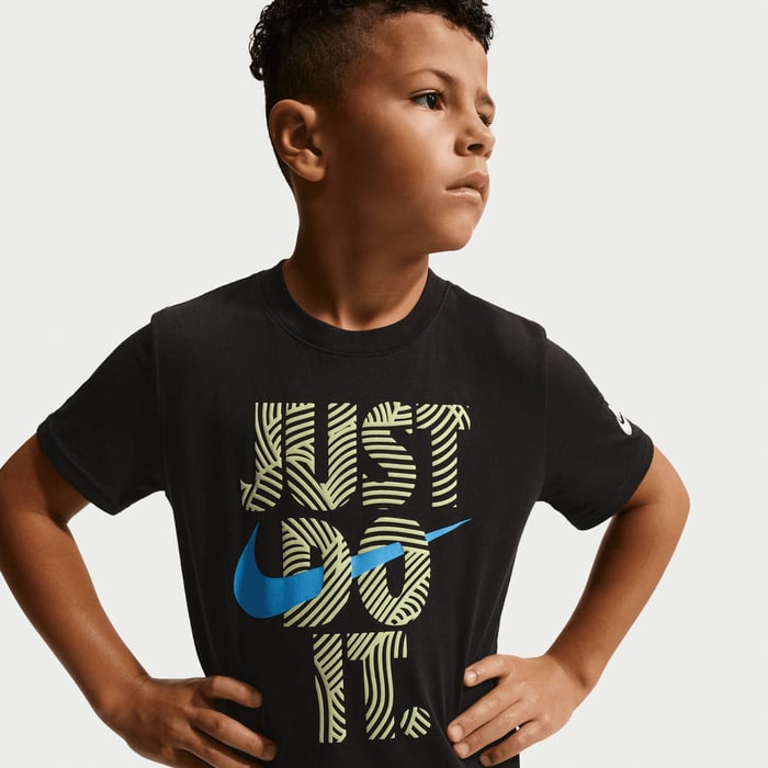 Nike Kid's In The Zone Graphic Black Tee