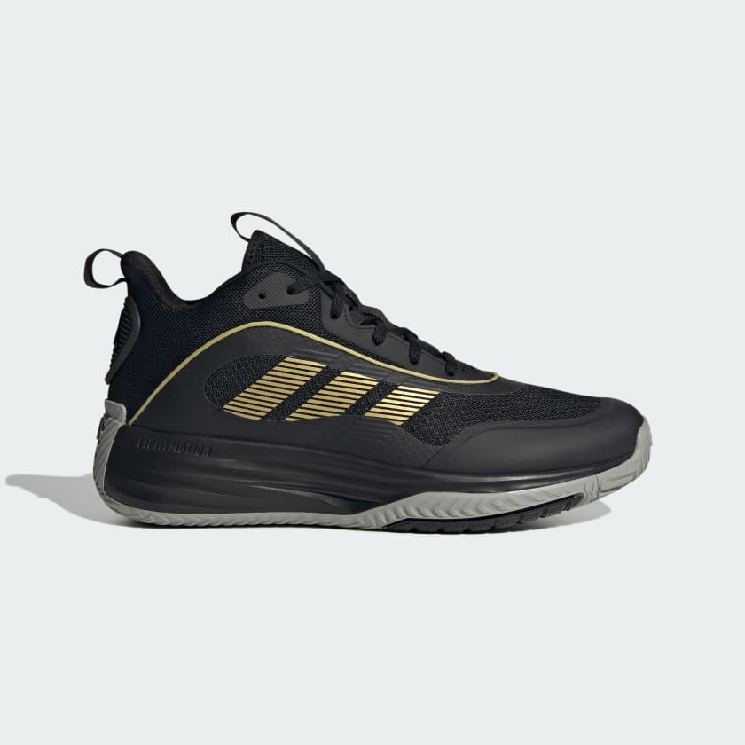 Adidas Men's Own The Game 3 Black/Gold Basketball Shoes