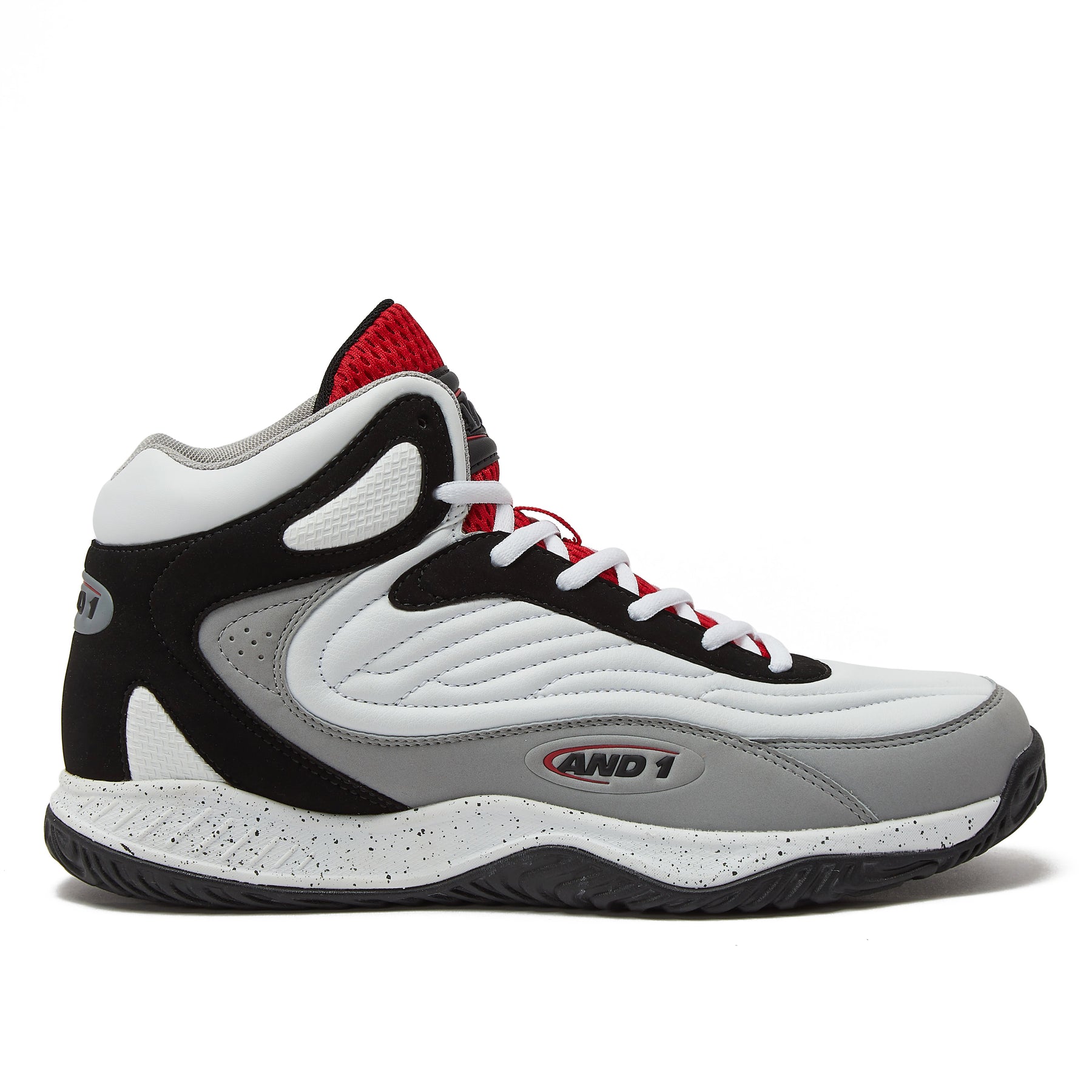 And 1 Junior Pulse 3.0 White/Black Basketball Shoe