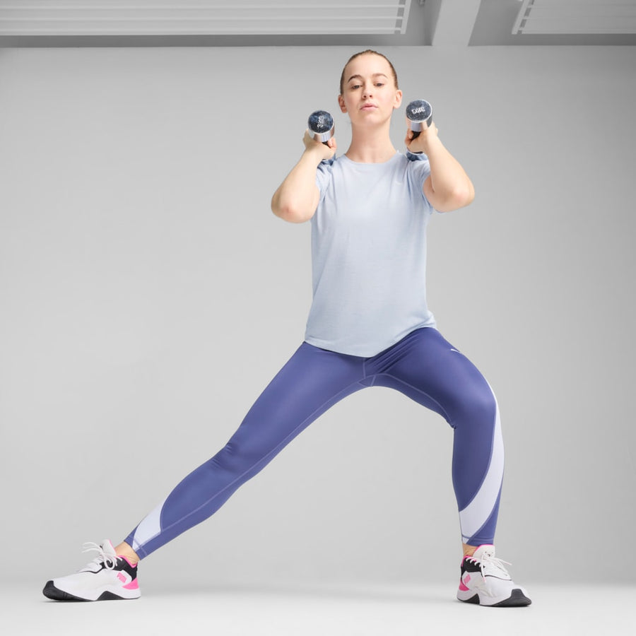 Puma Women's Train All Day Essentials Heather Blue Tee