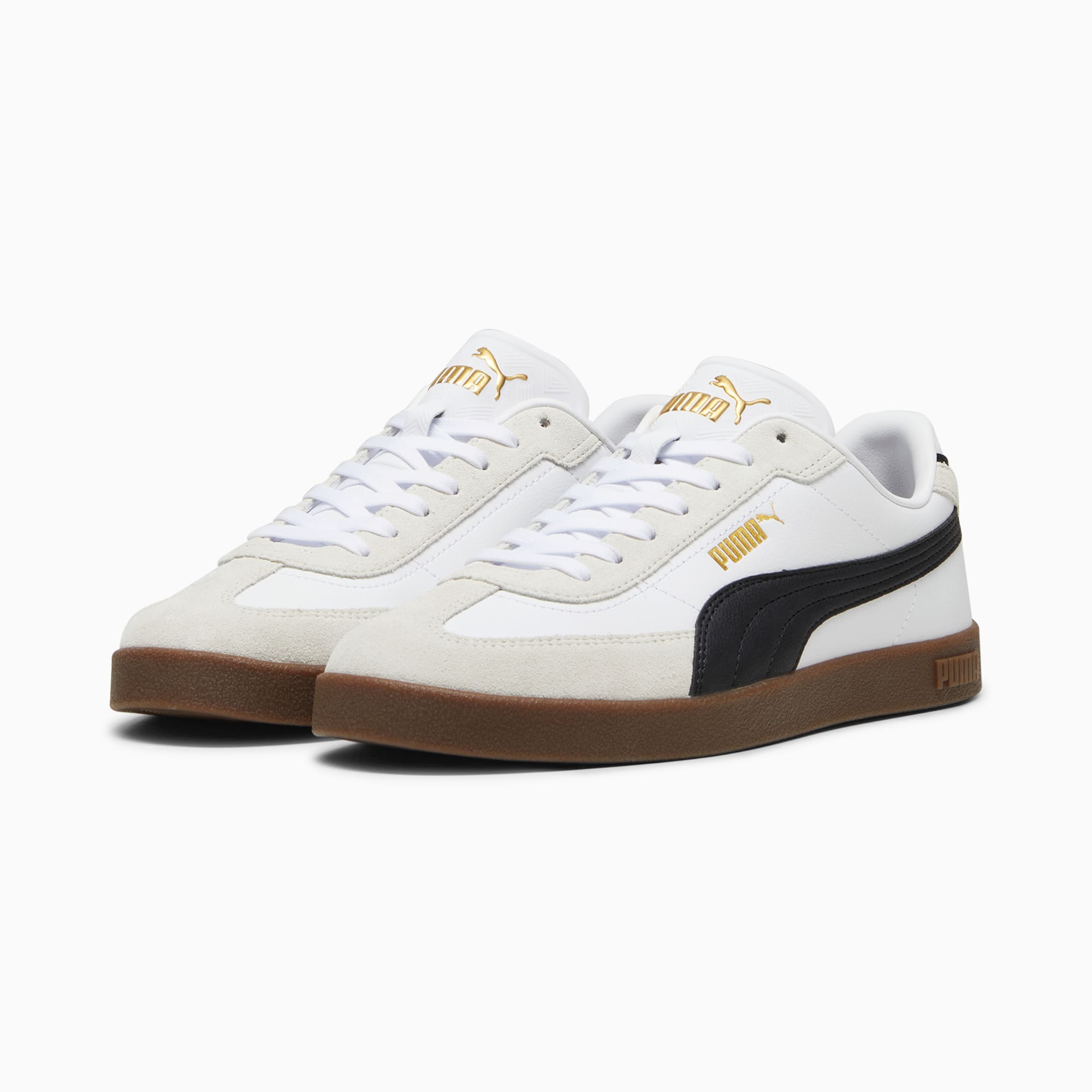 Puma Men's Club White/Black Sneaker Shoes