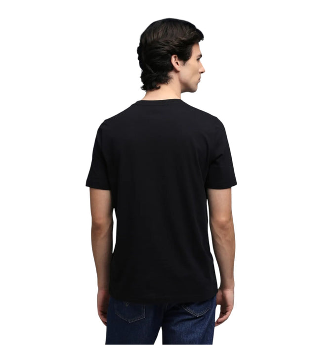 Puma Men's Essentials 2 Colour Logo Black Tee