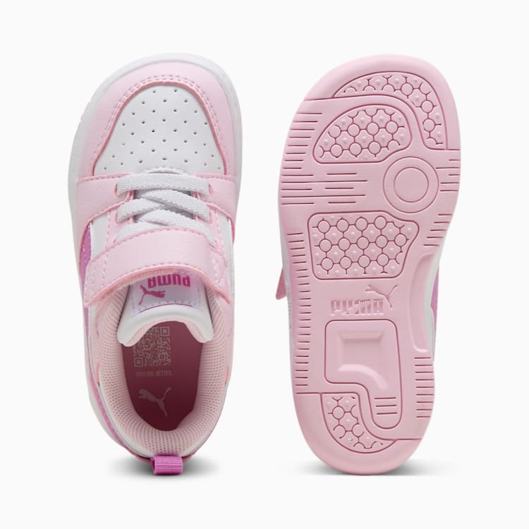Puma Kid's Rebound Pink/Mauve Sneaker Shoes