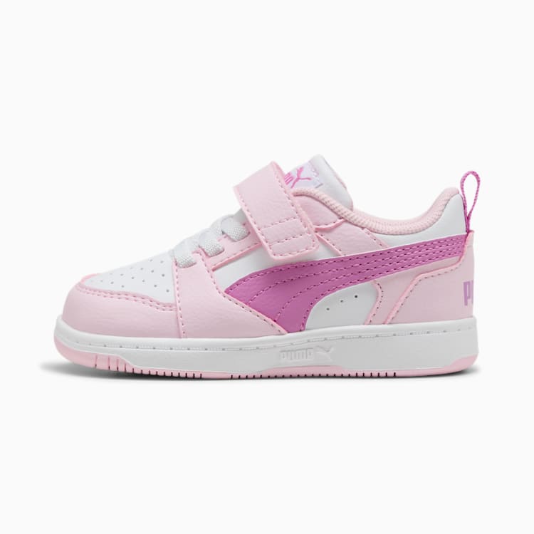 Puma Kid's Rebound Pink/Mauve Sneaker Shoes