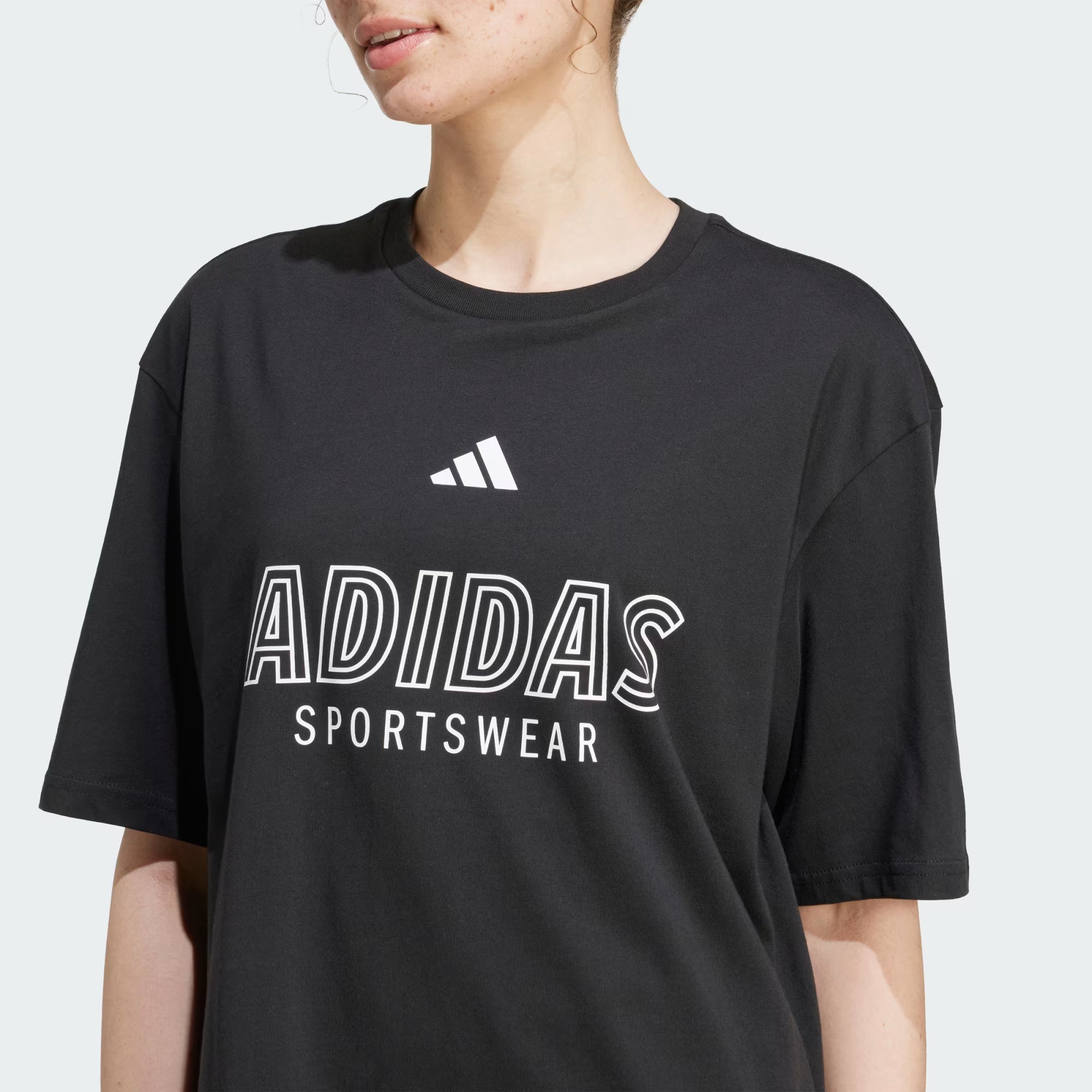 Adidas Women's House Of Tiro Black Tee
