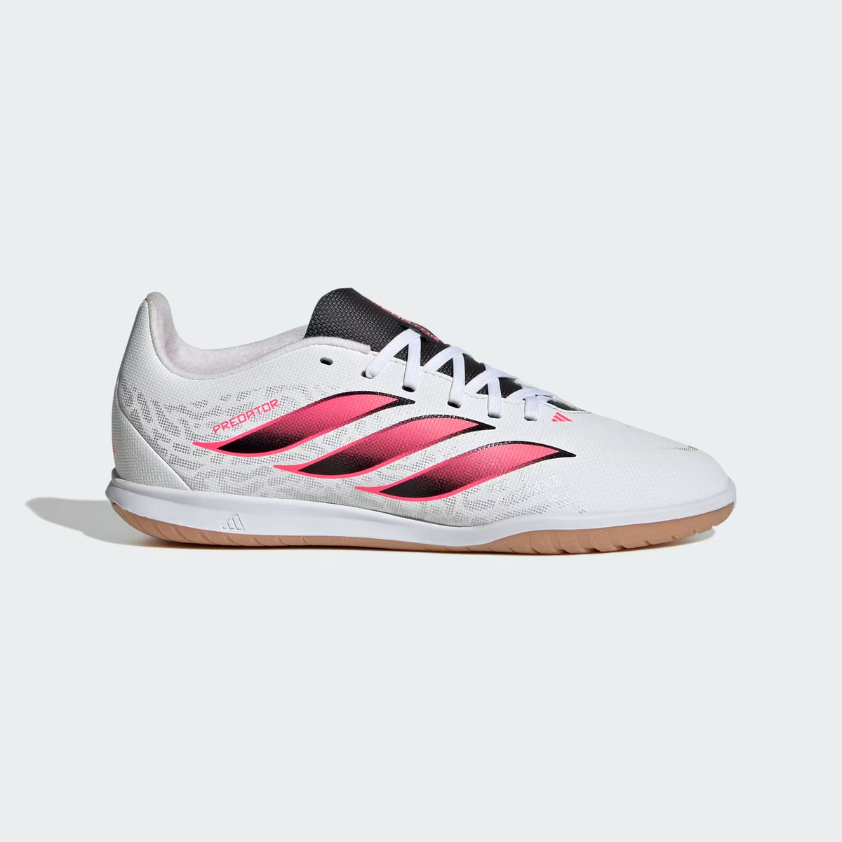 ADIDAS KID'S PREDATOR CLUB SALA INDOOR WHITE/BLACK/PINK FOOTBALL BOOTS