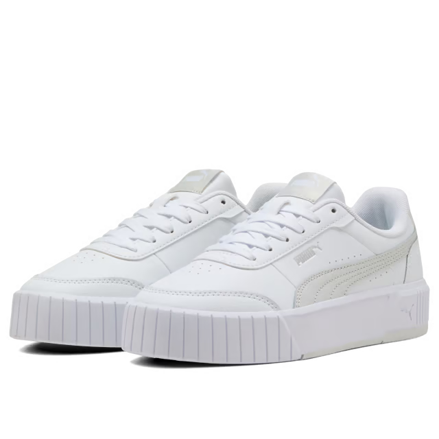Puma Women's Carina Mia White/Silver Sneaker Shoes