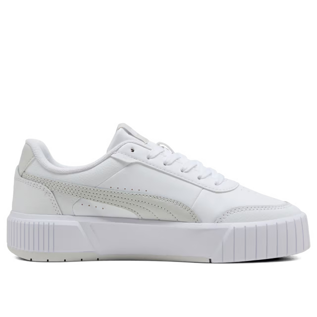 Puma Women's Carina Mia White/Silver Sneaker Shoes