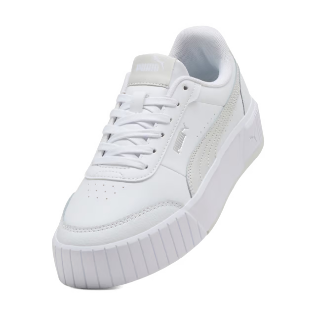 Puma Women's Carina Mia White/Silver Sneaker Shoes
