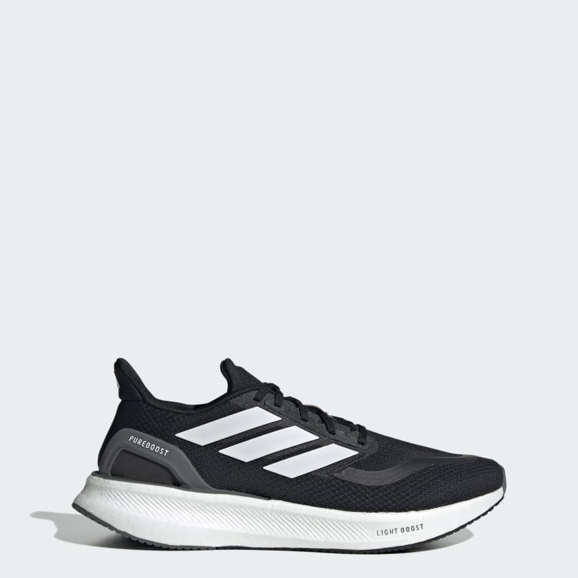 Adidas Men's Pureboost 5 Black/White Running Shoes