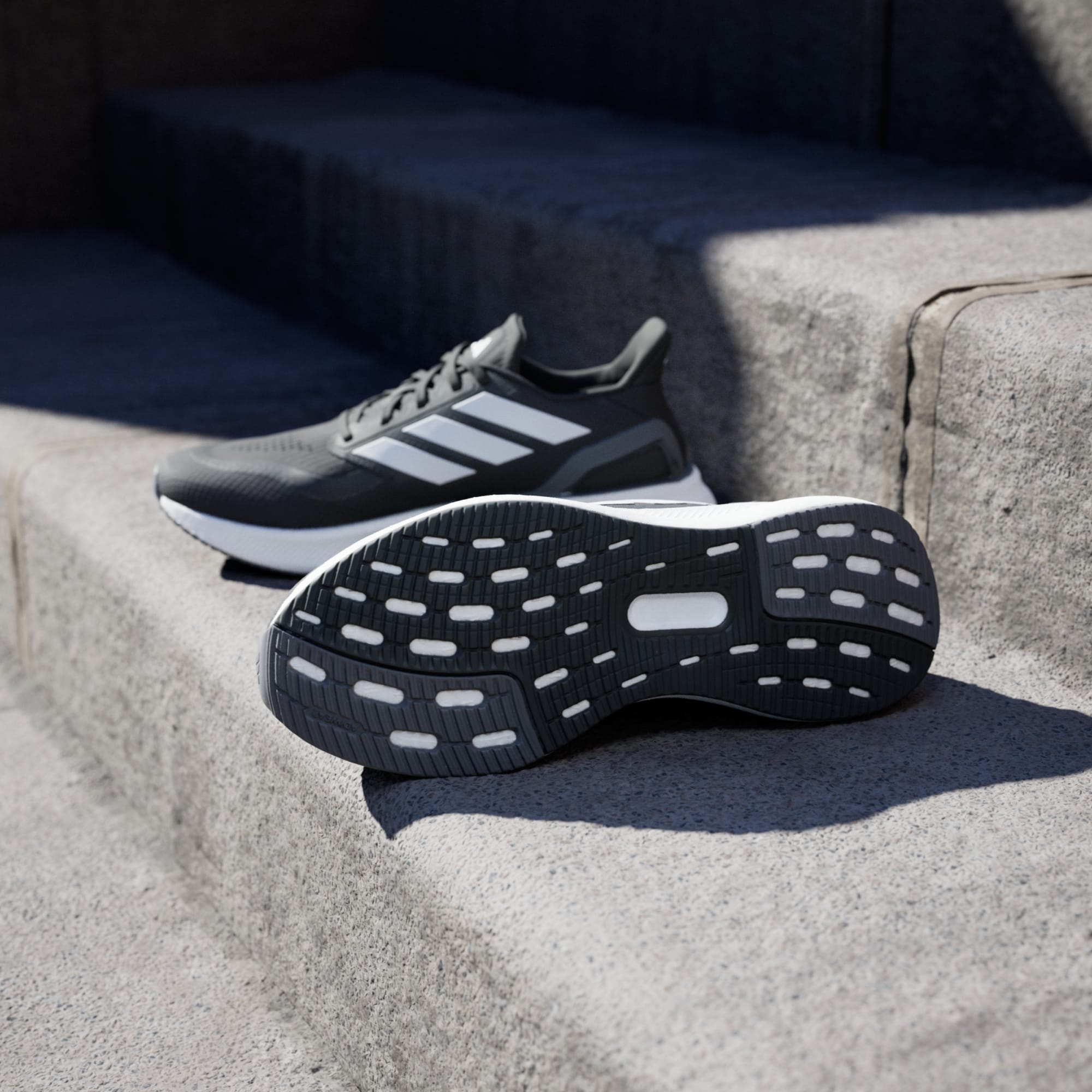 Adidas Men's Pureboost 5 Black/White Running Shoes