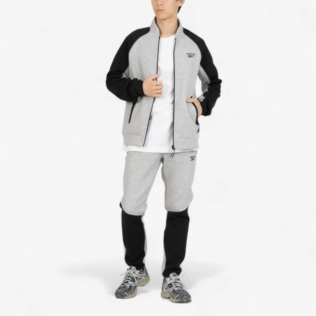 Reebok Men's Scuba Fleece Grey Trackpants