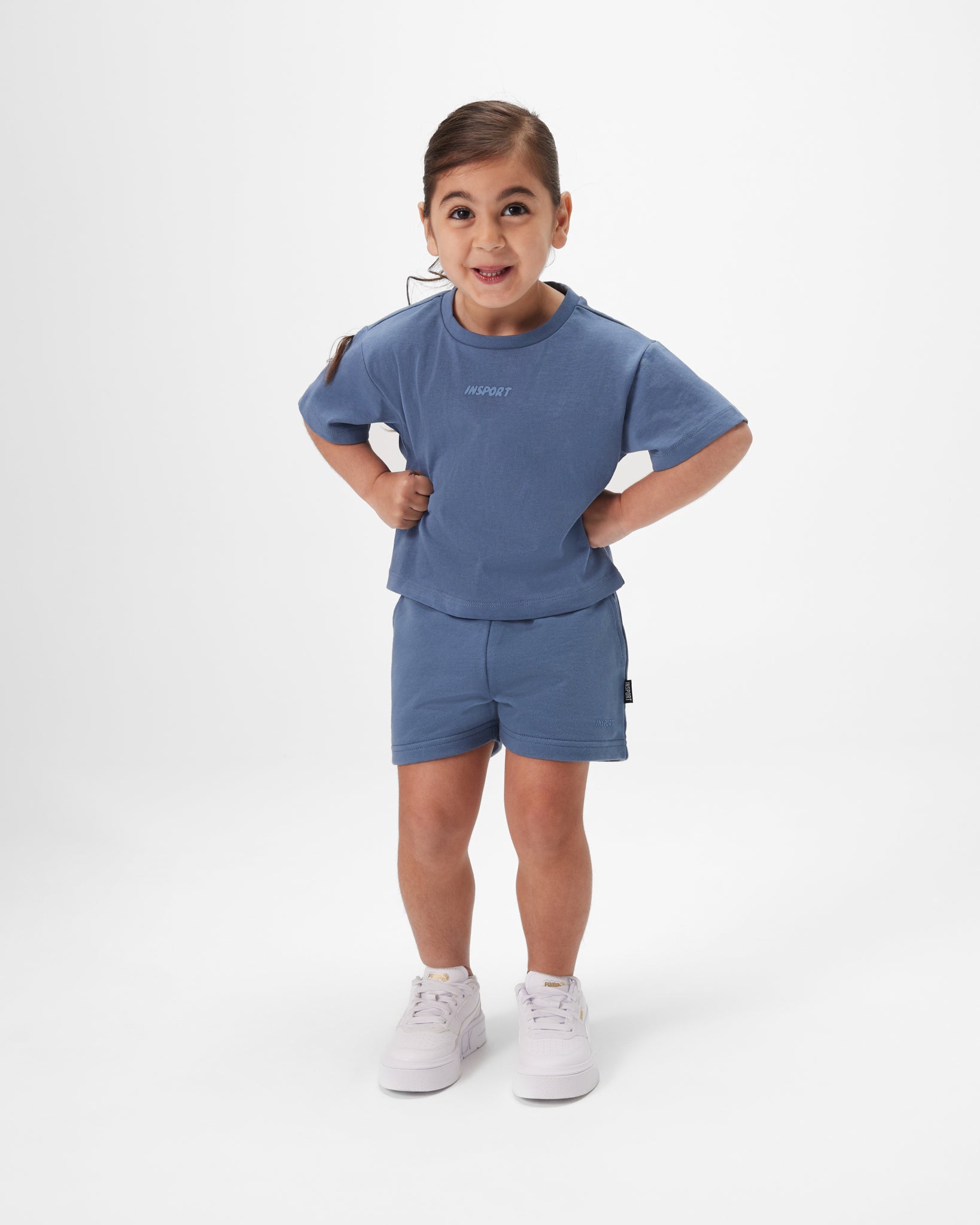 Insport Kids French Terry Short Navy