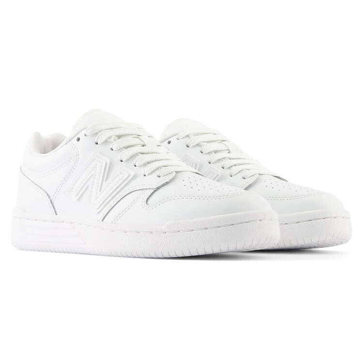 New Balance Kid's Bb 80 Triple White Sneaker Shoes