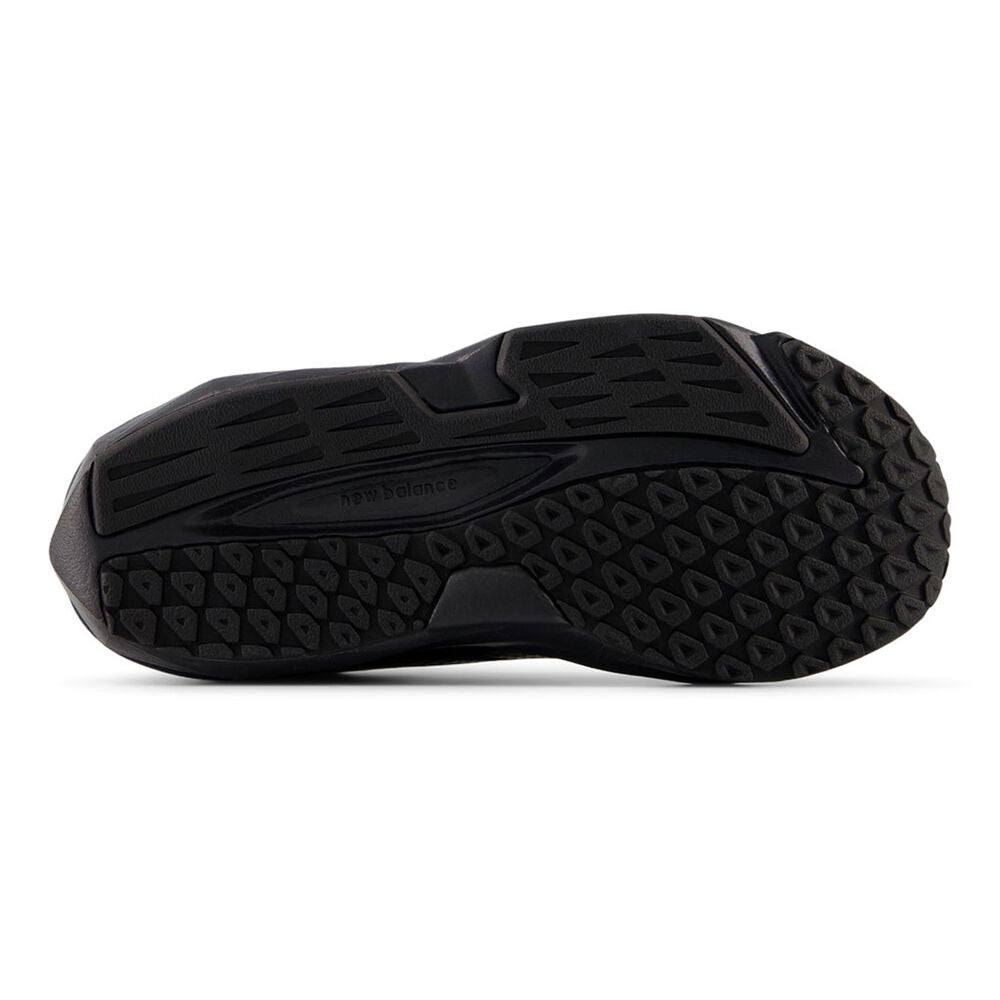 NEW BALANCE KID'S HOOK N' LOOP FLASH V7 TRIPLE BLACK RUNNING SHOES