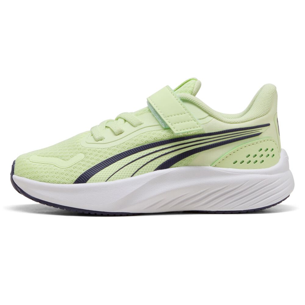 PUMA KID'S POUNCE AC+ APPLE/PLUM RUNNING SHOES
