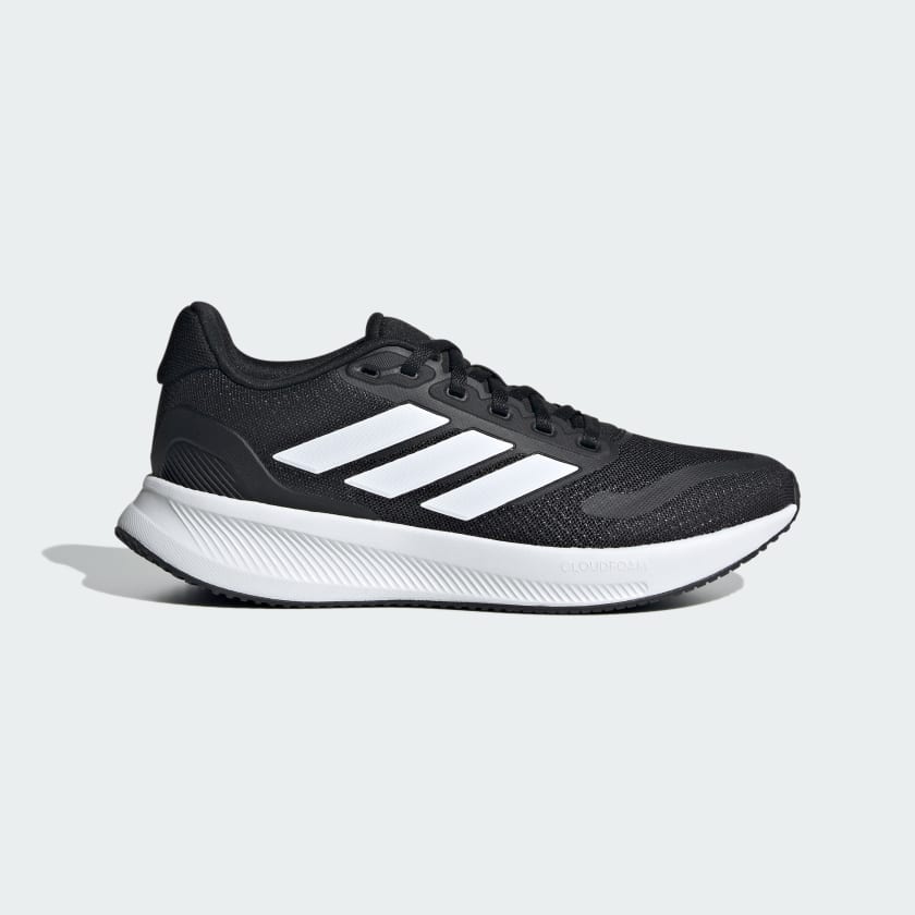 Adidas Kid's Runfalcon 5 Black/White Running Shoes