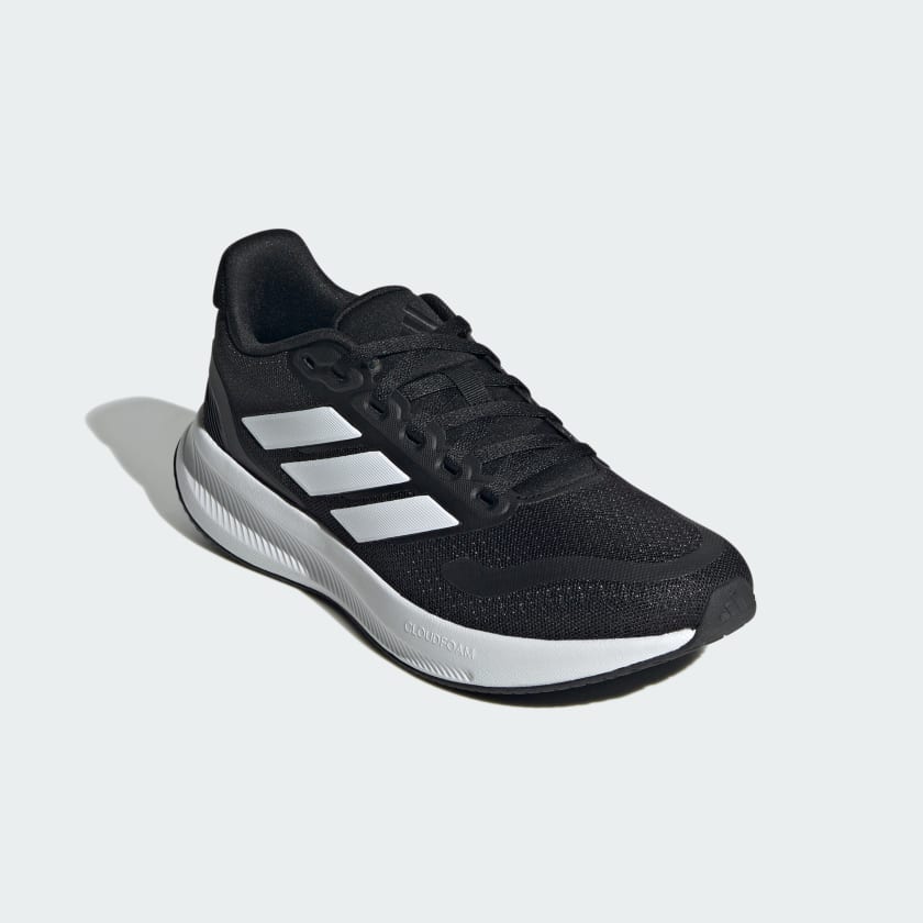 Adidas Kid's Runfalcon 5 Black/White Running Shoes